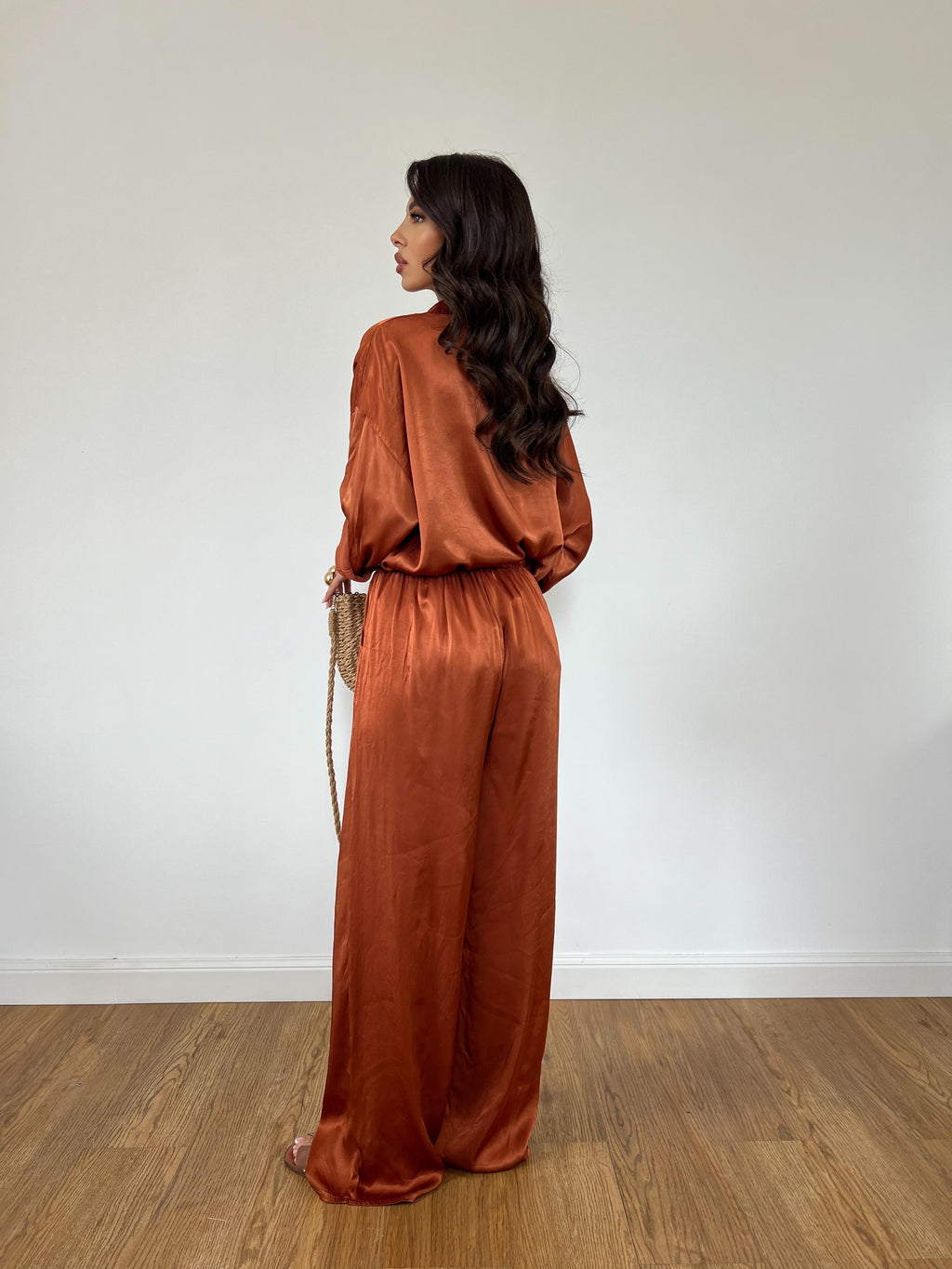 Camicia Satin Terra
