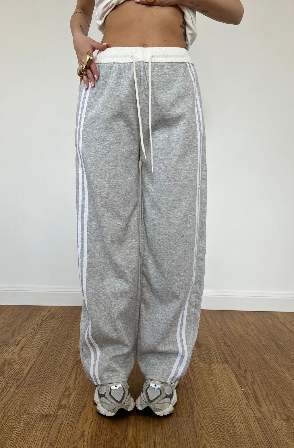 Pantalone Tuta Adidas Grigio