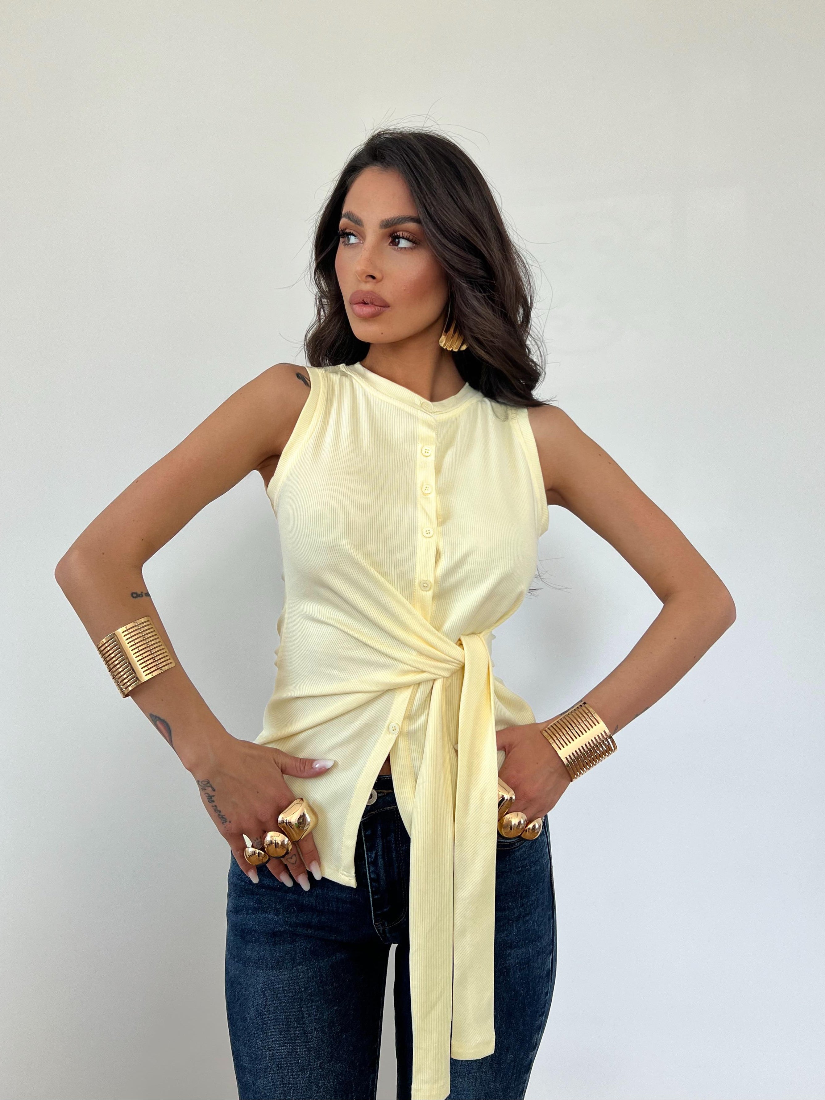 Maglia/Top Ambra Giallo