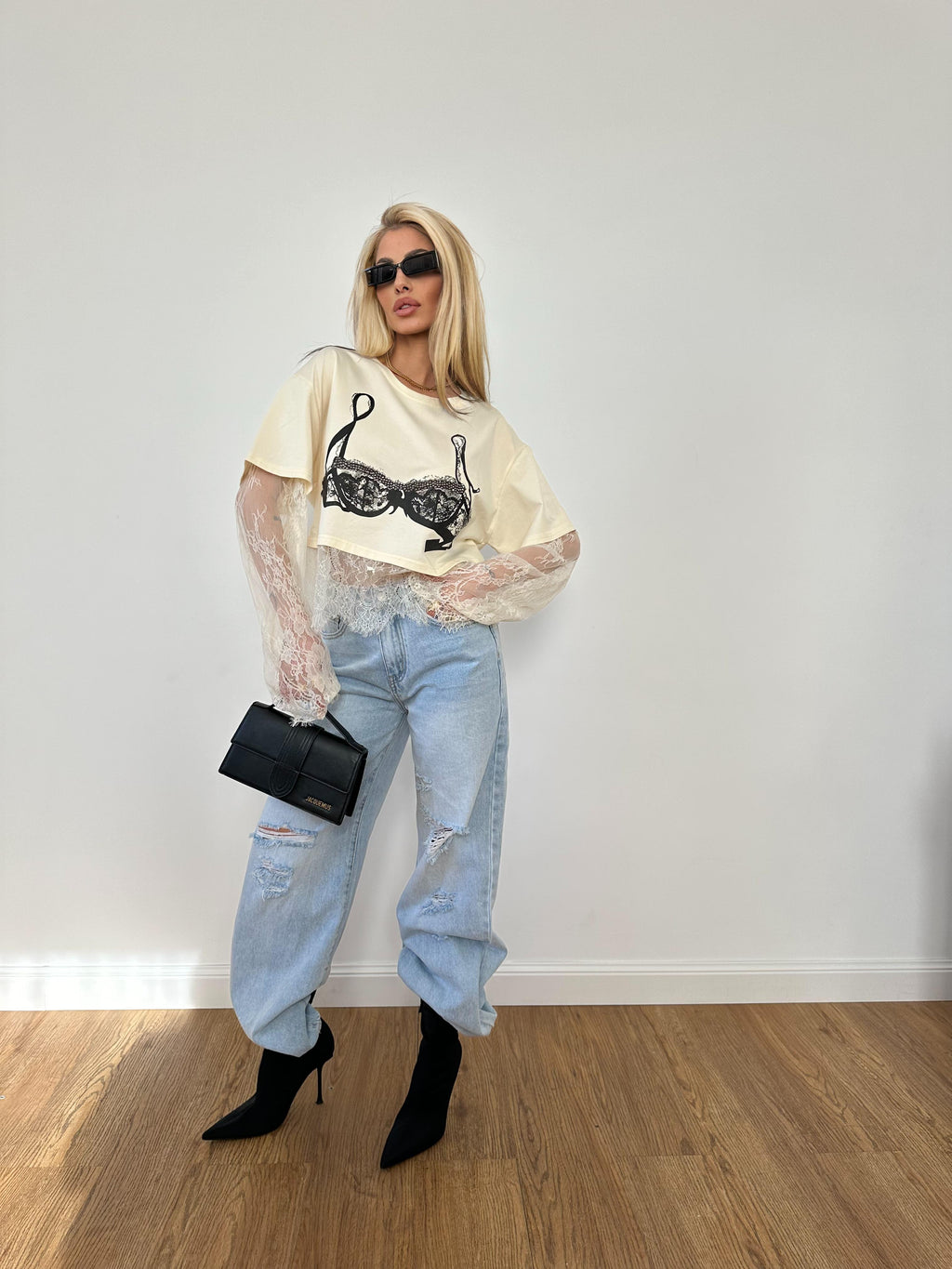 T-Shirt Bralette Gialla