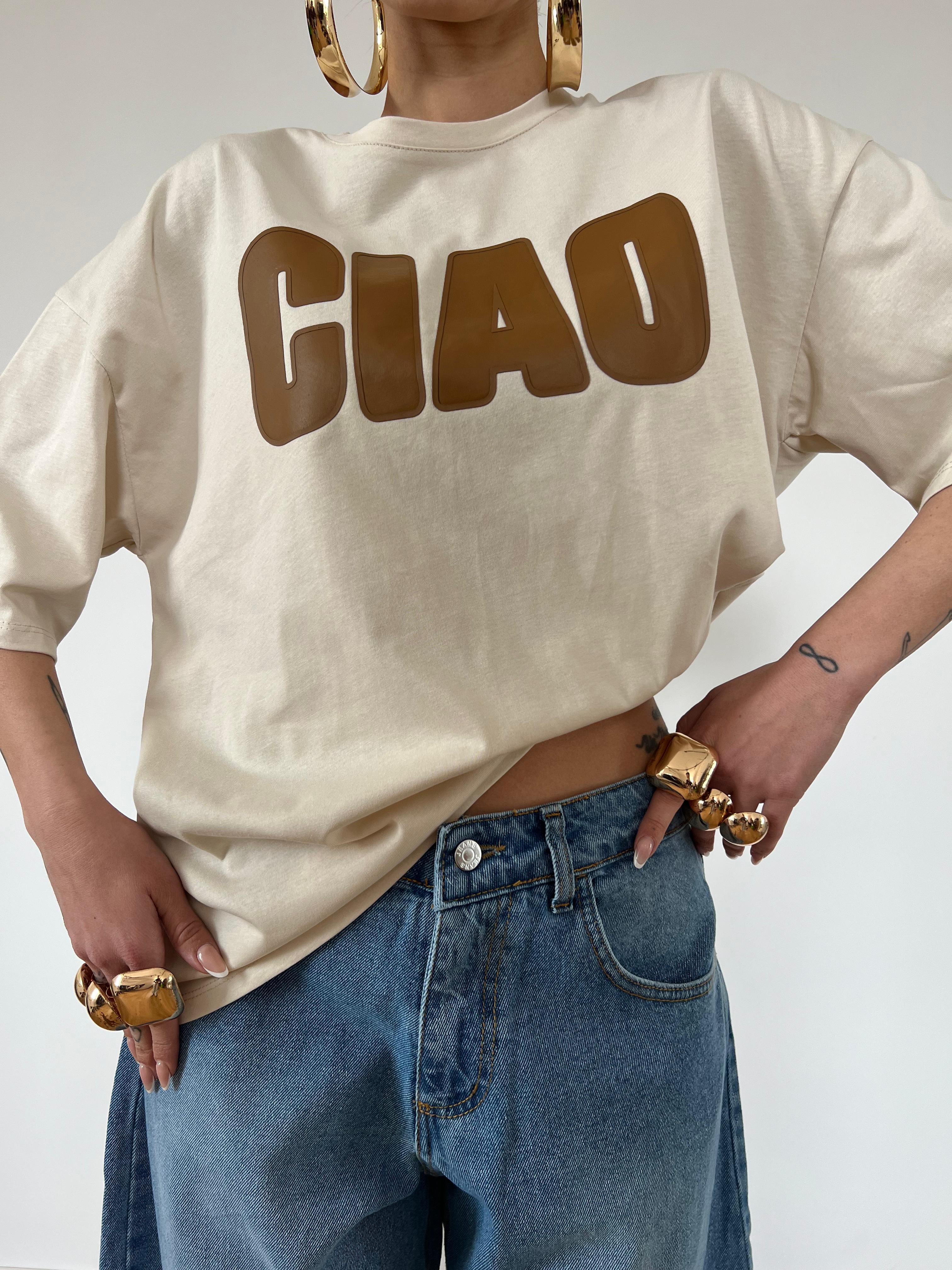 T-Shirt Ciao Beige