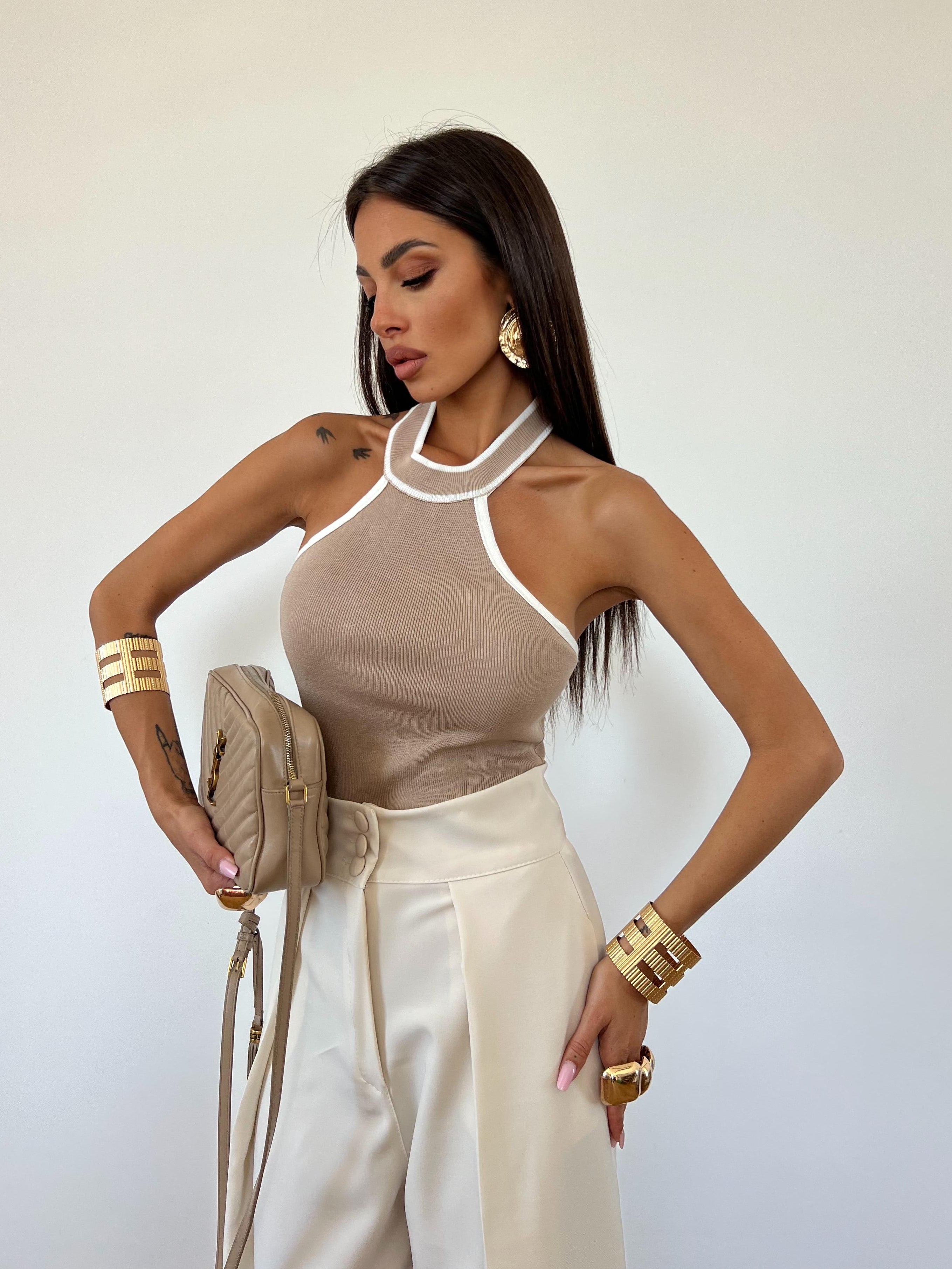 Pantalone Amanda Beige