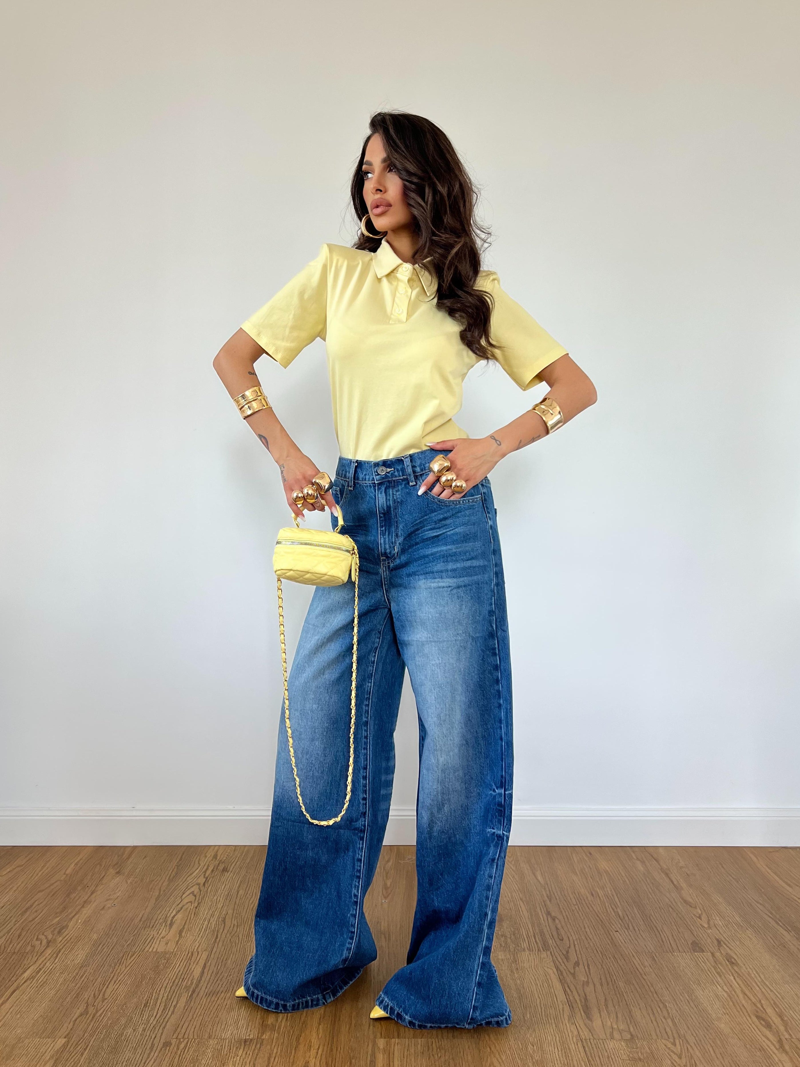 Maglia Polo 2.0 Giallo Pastello