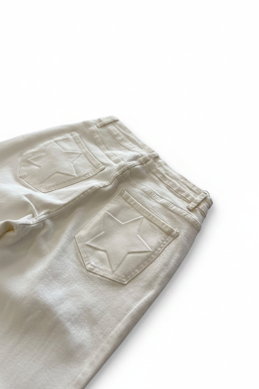 Jeans White Star