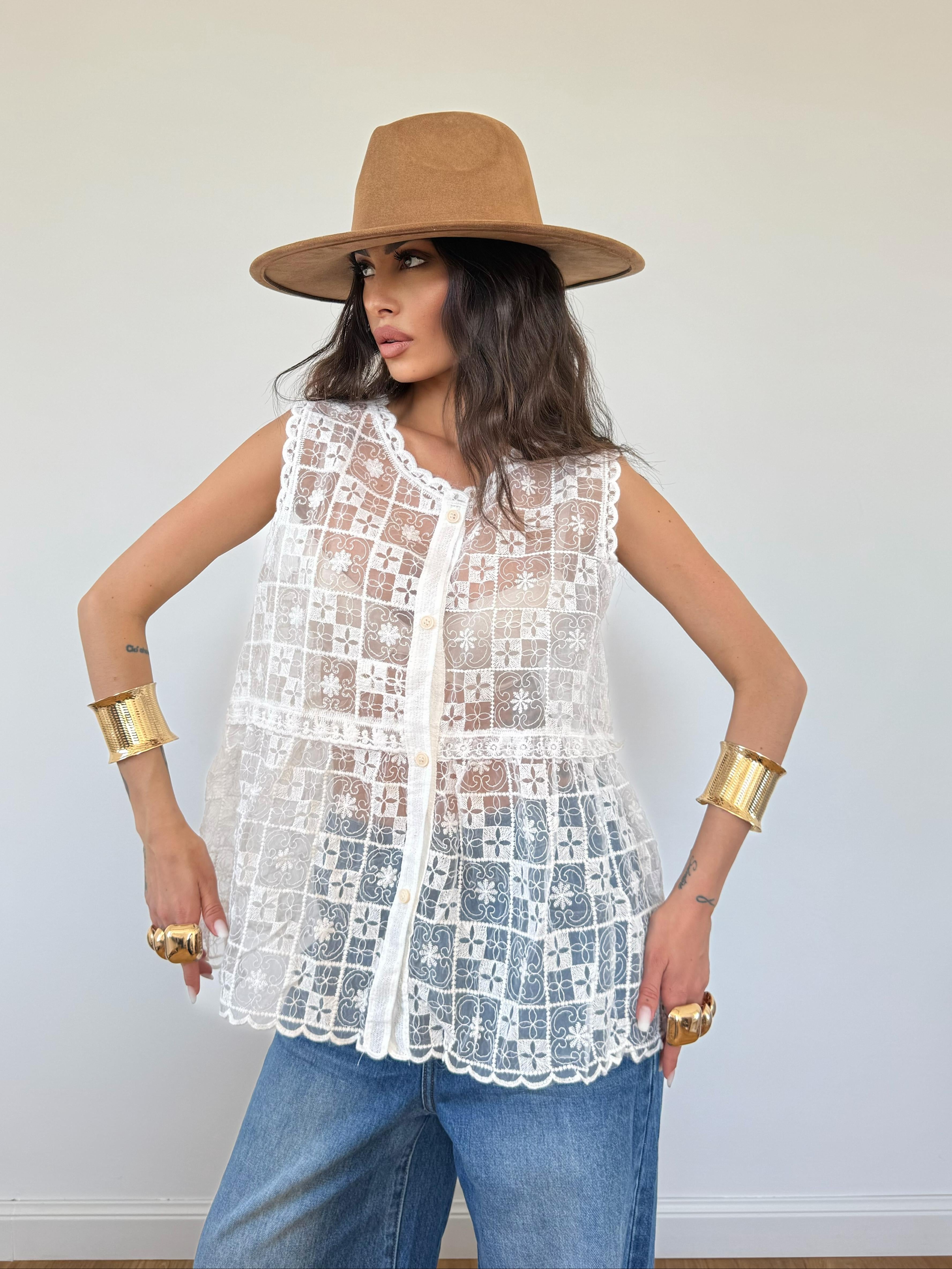 Top/Camicia Sveva Bianca