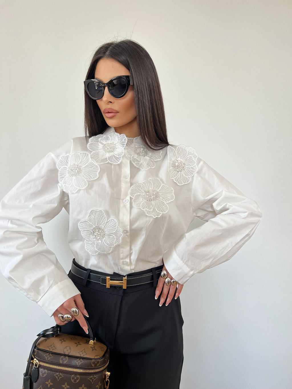 Camicia Fleur Bianca