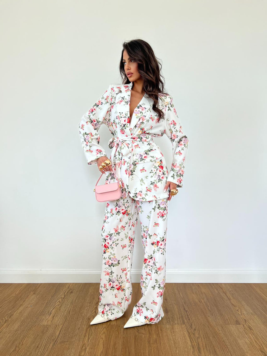 Tailleur Fleur Bianco