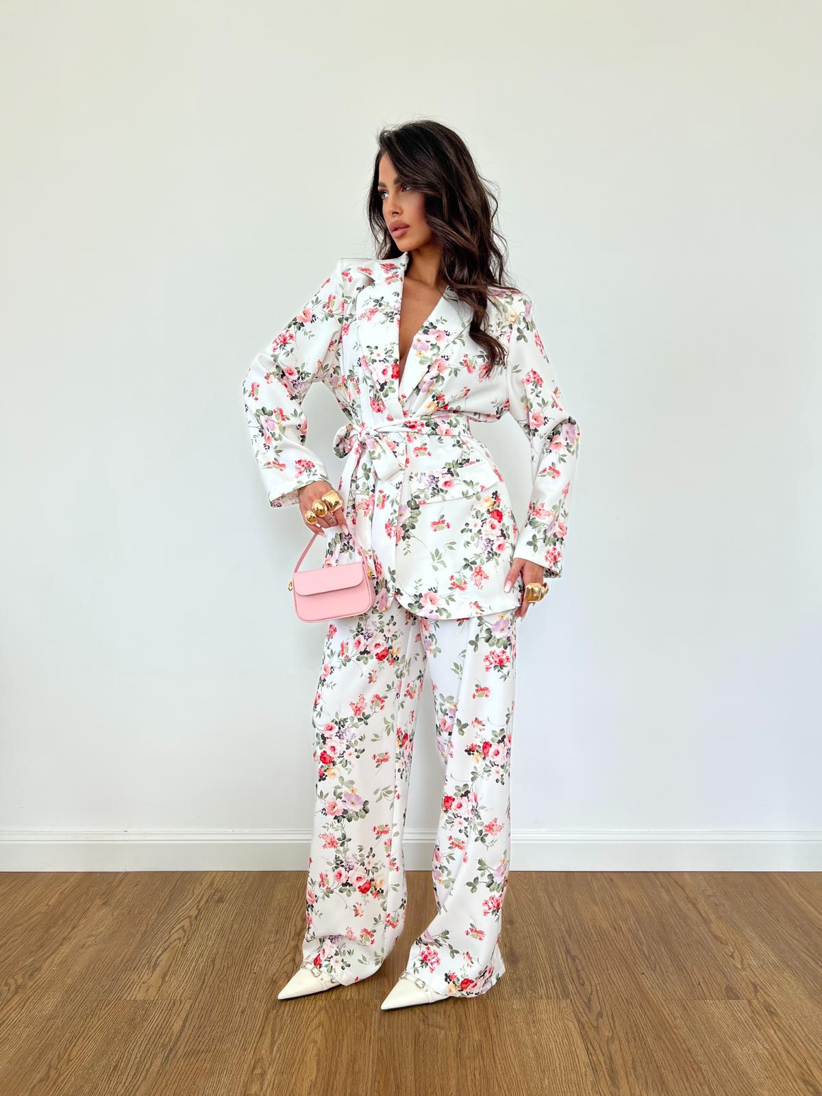 Tailleur Fleur Bianco