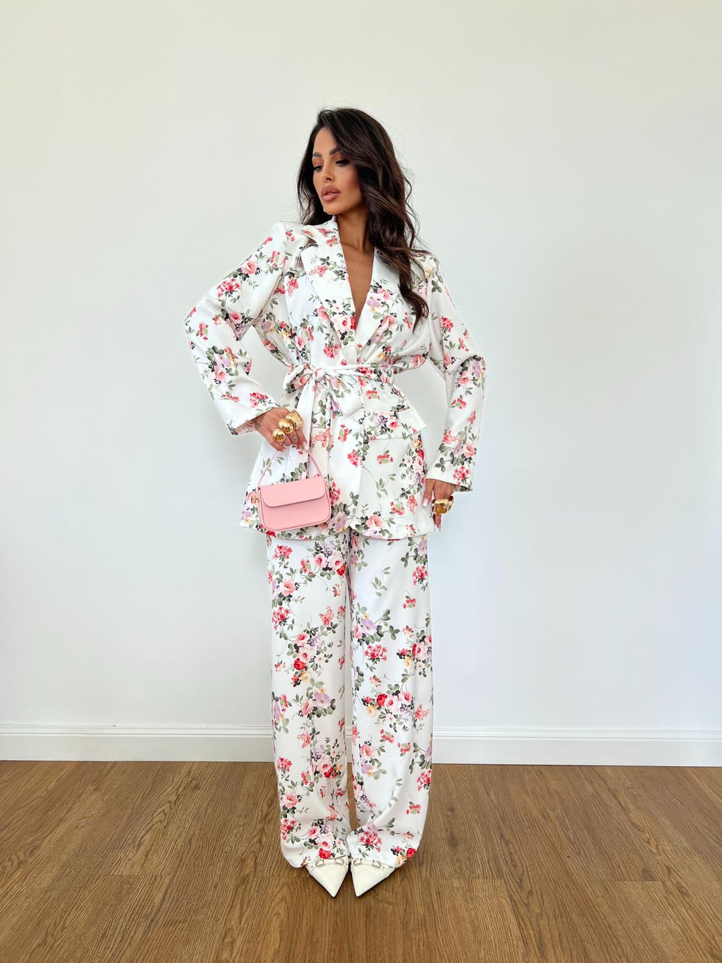 Tailleur Fleur Bianco