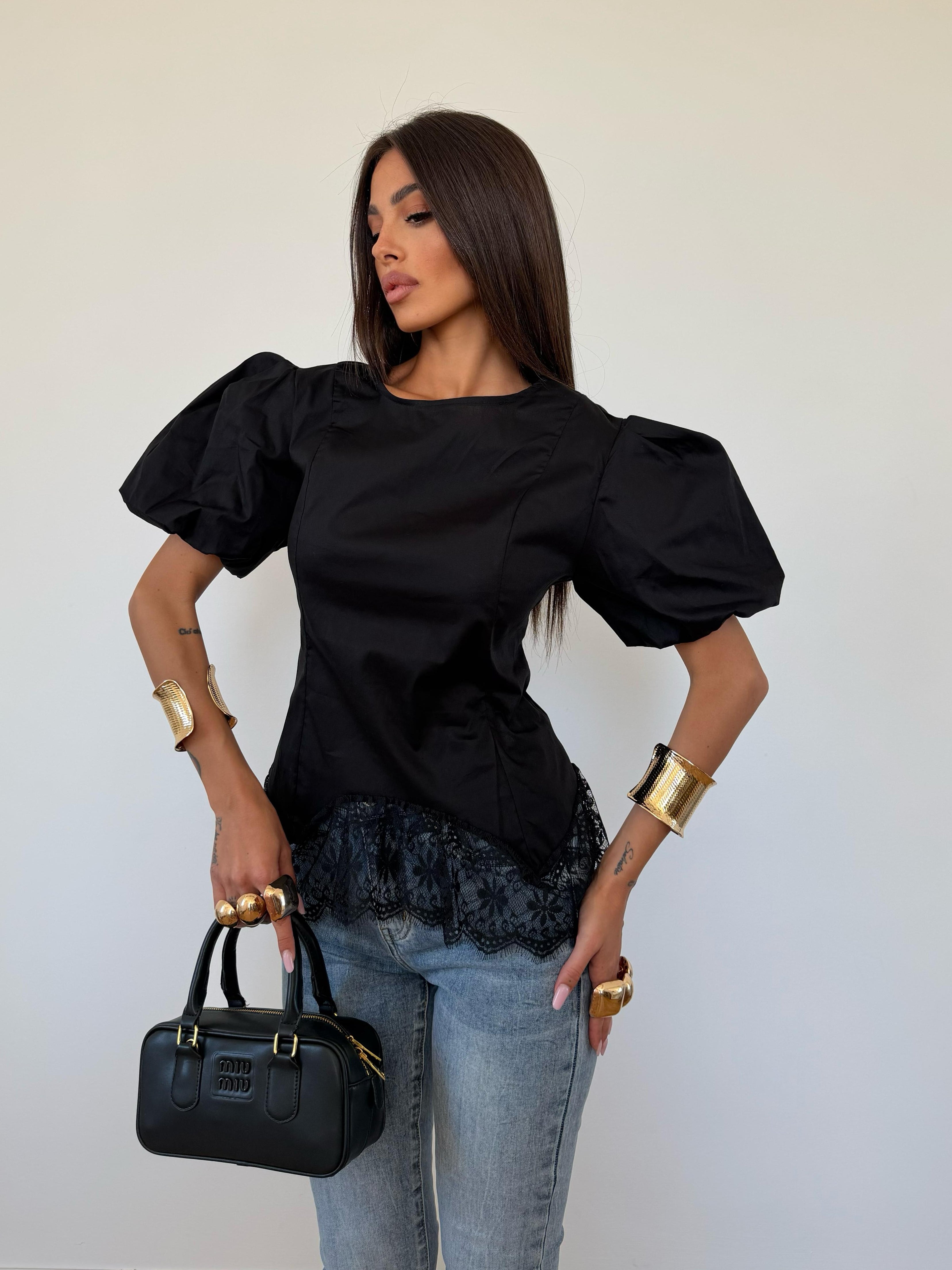 Camicia Marie Nera