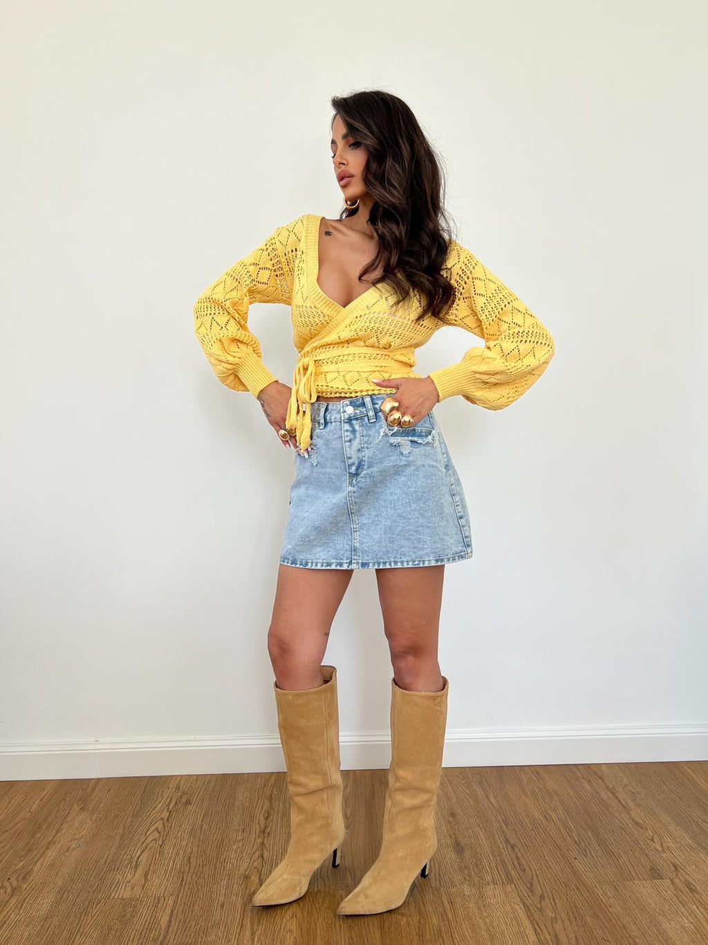 Cardigan Olivia Giallo