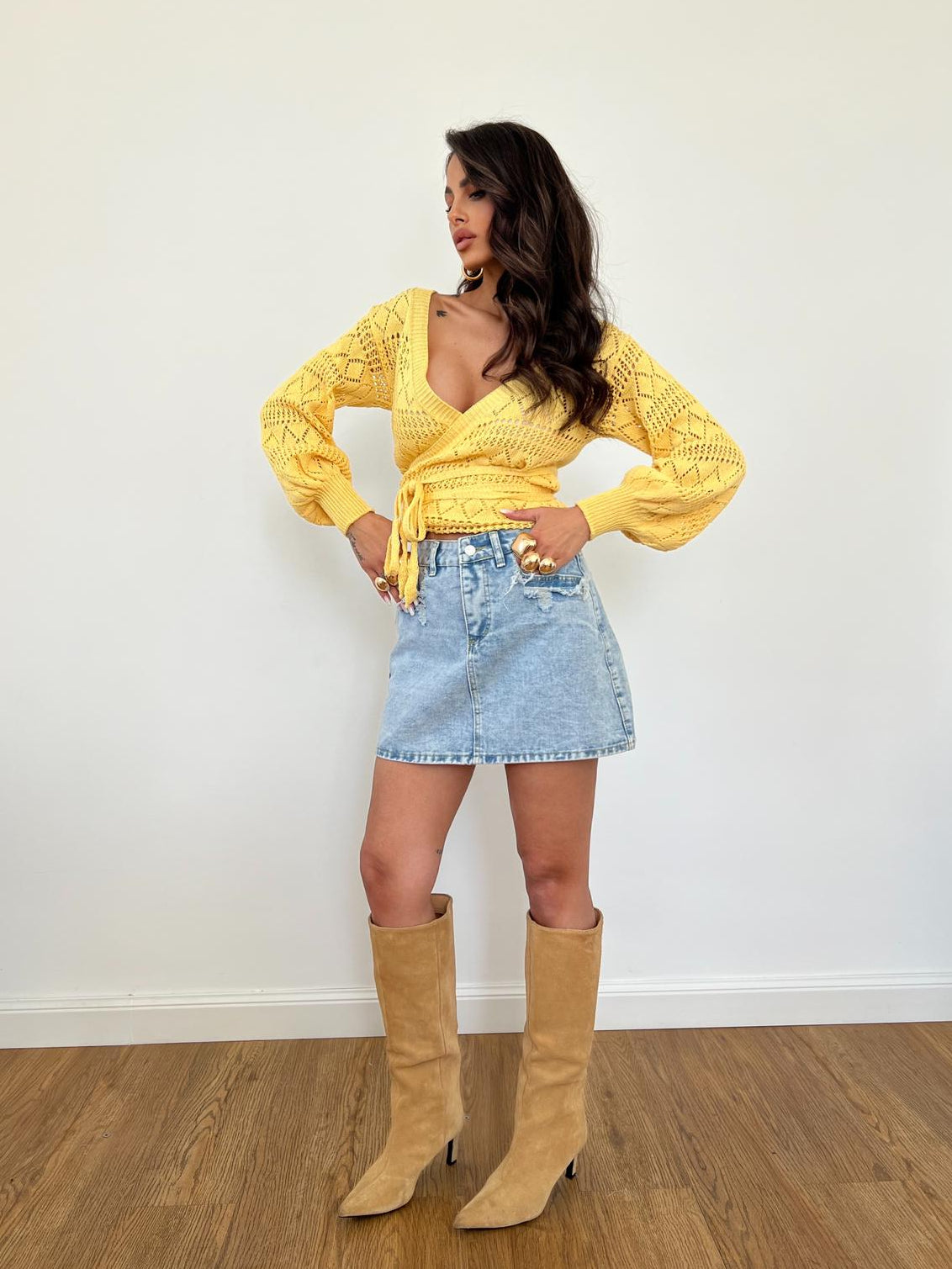 Cardigan Olivia Giallo
