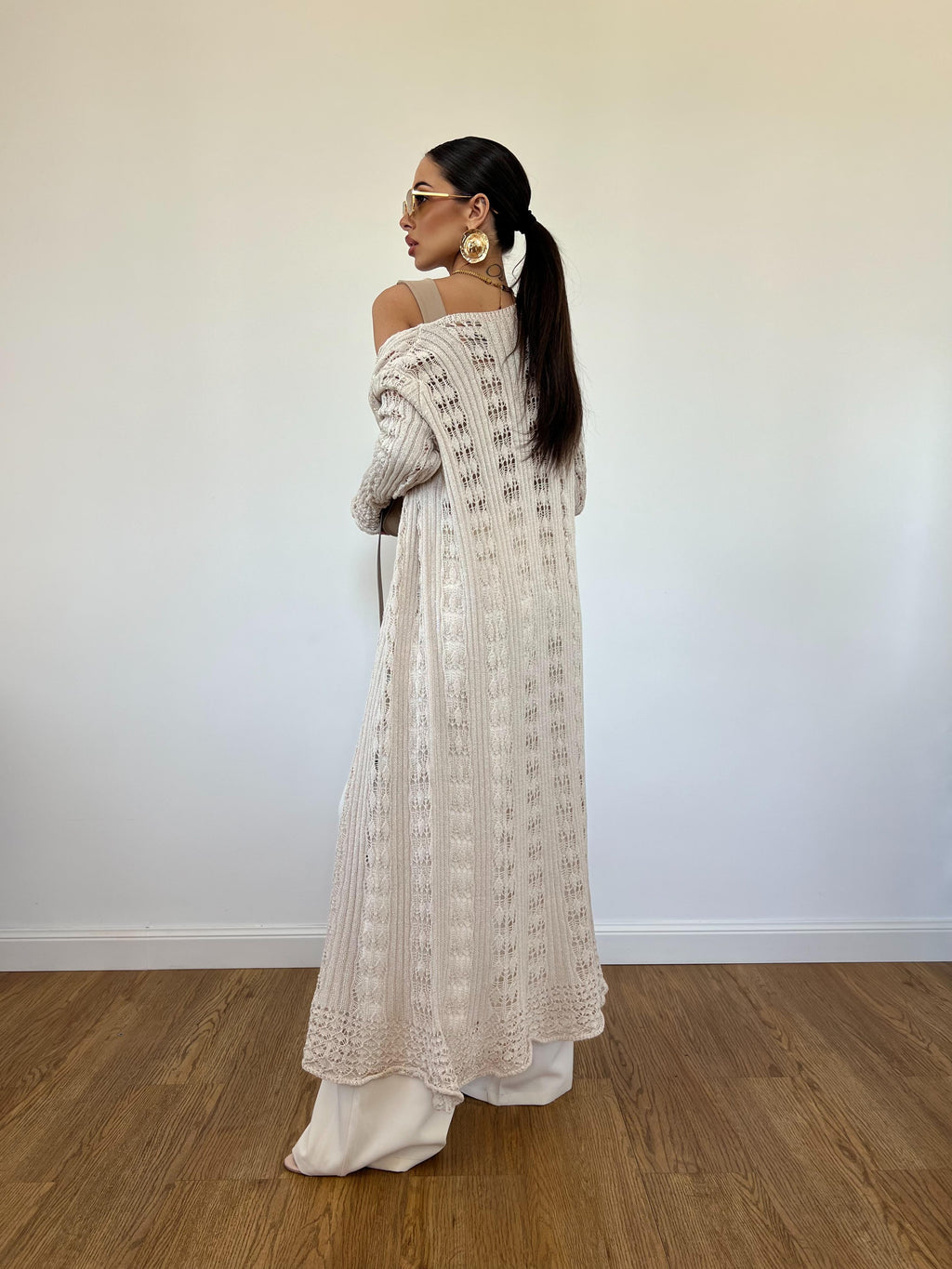 Cardigan/Vestito Amnesia Beige