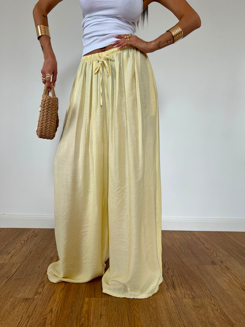 Pantalone Sciacca Giallo Pastello