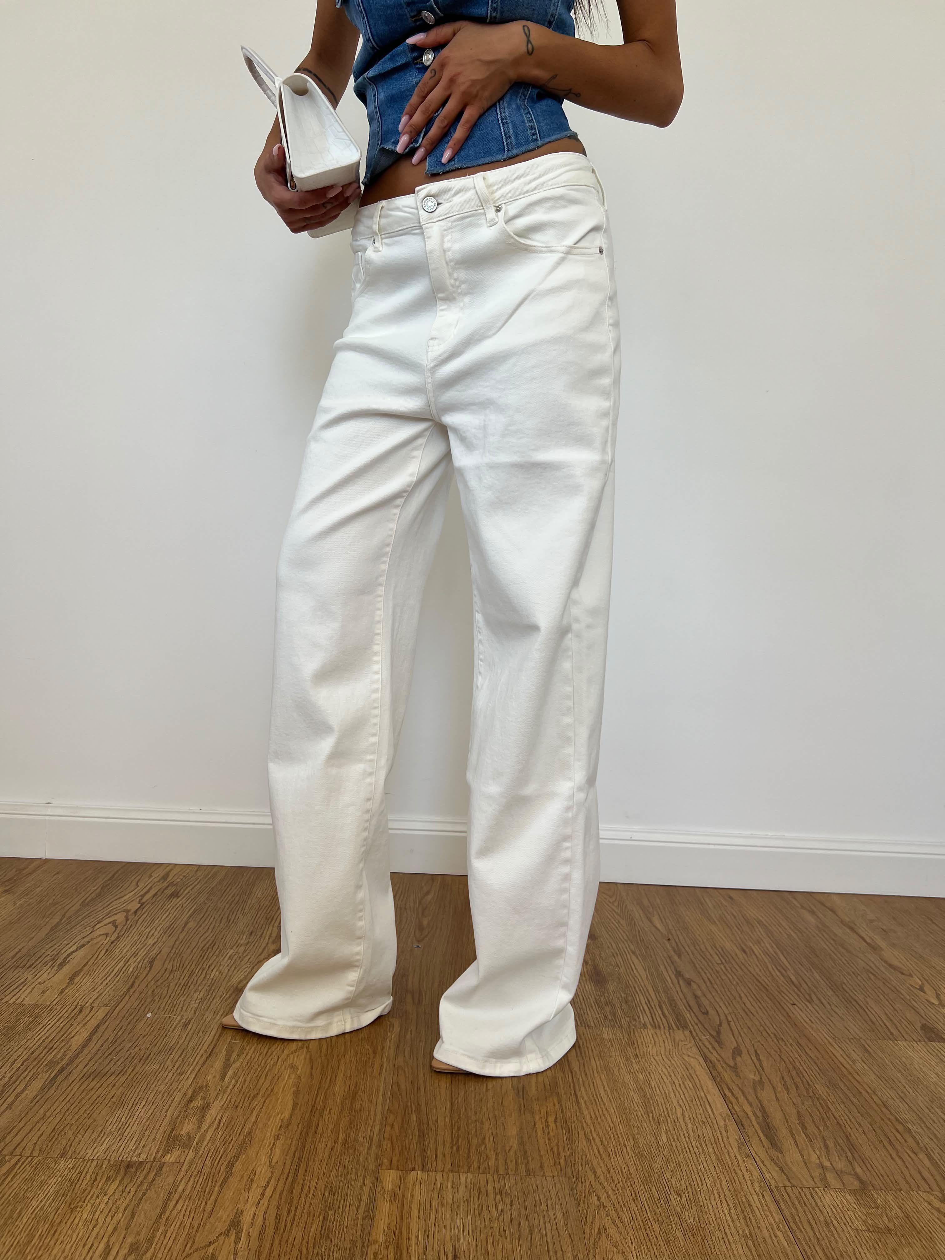Jeans White Star