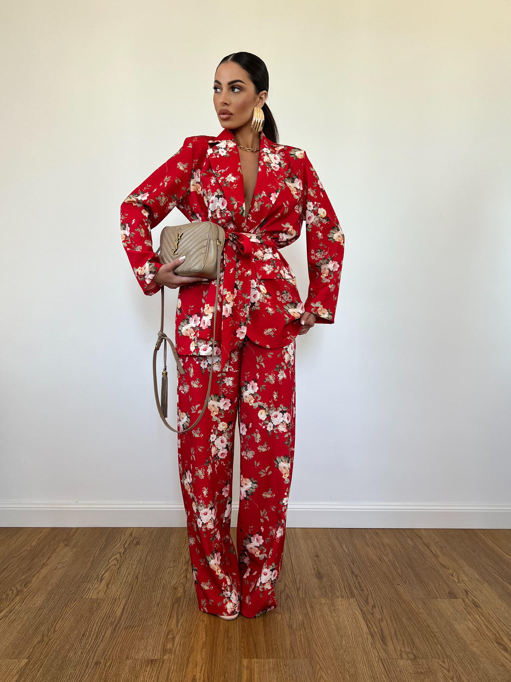 Tailleur Fleur Rosso