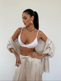 Camicia Satin Ghiaccio