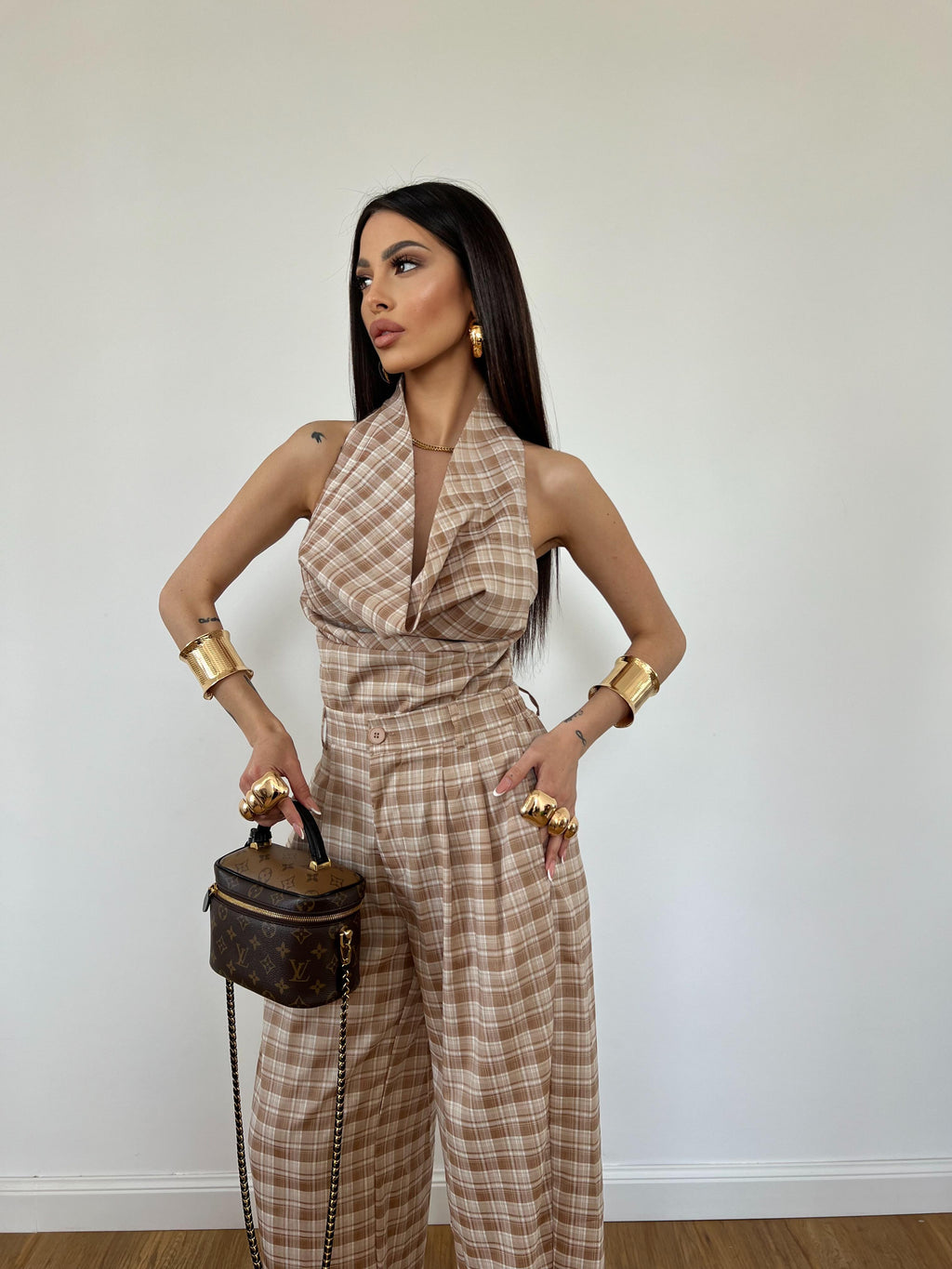 Coordinato Scacco Beige