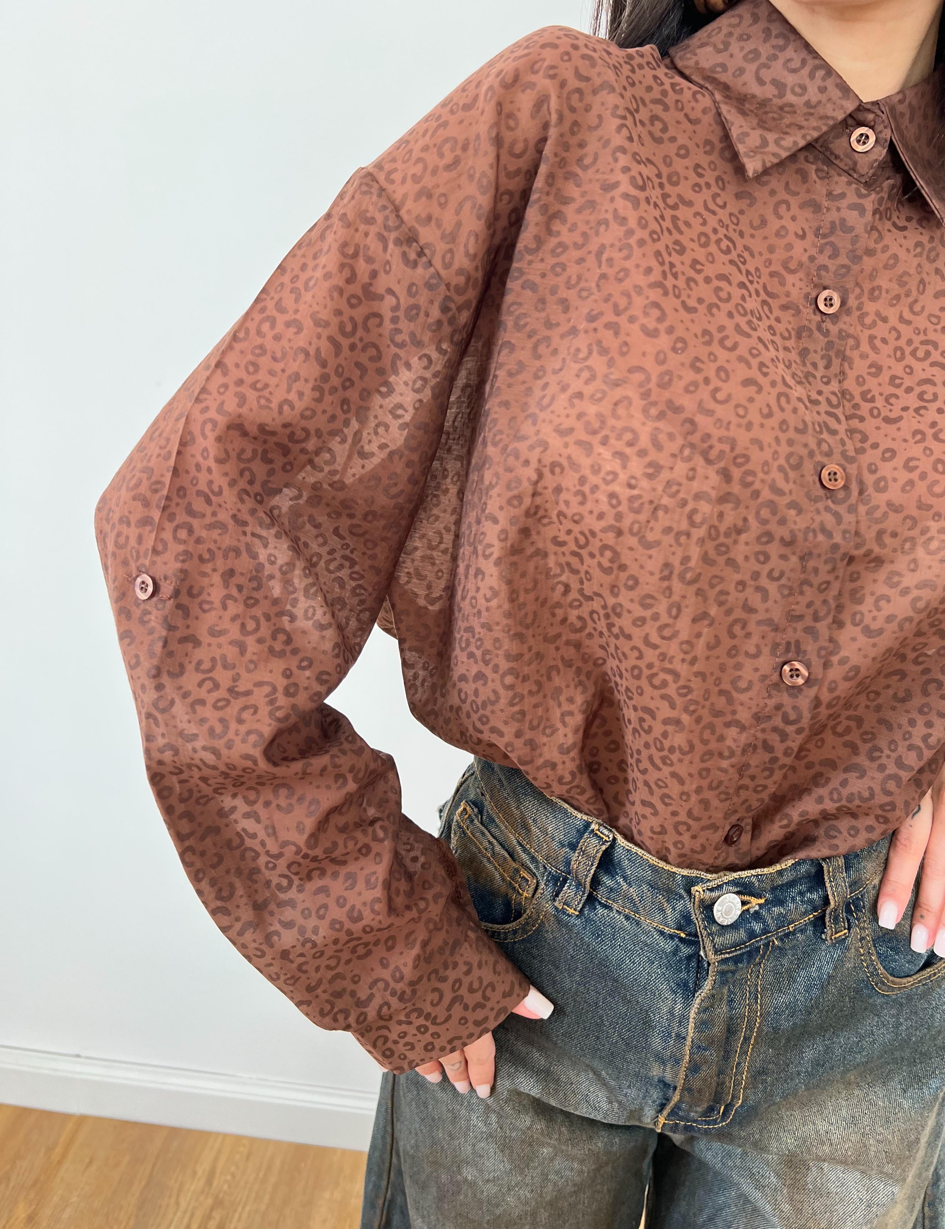 Camicia Urban Wild Marrone