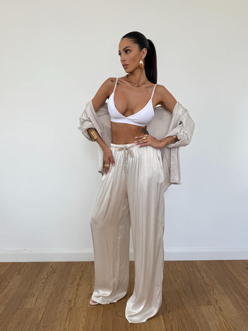 Camicia Satin Ghiaccio