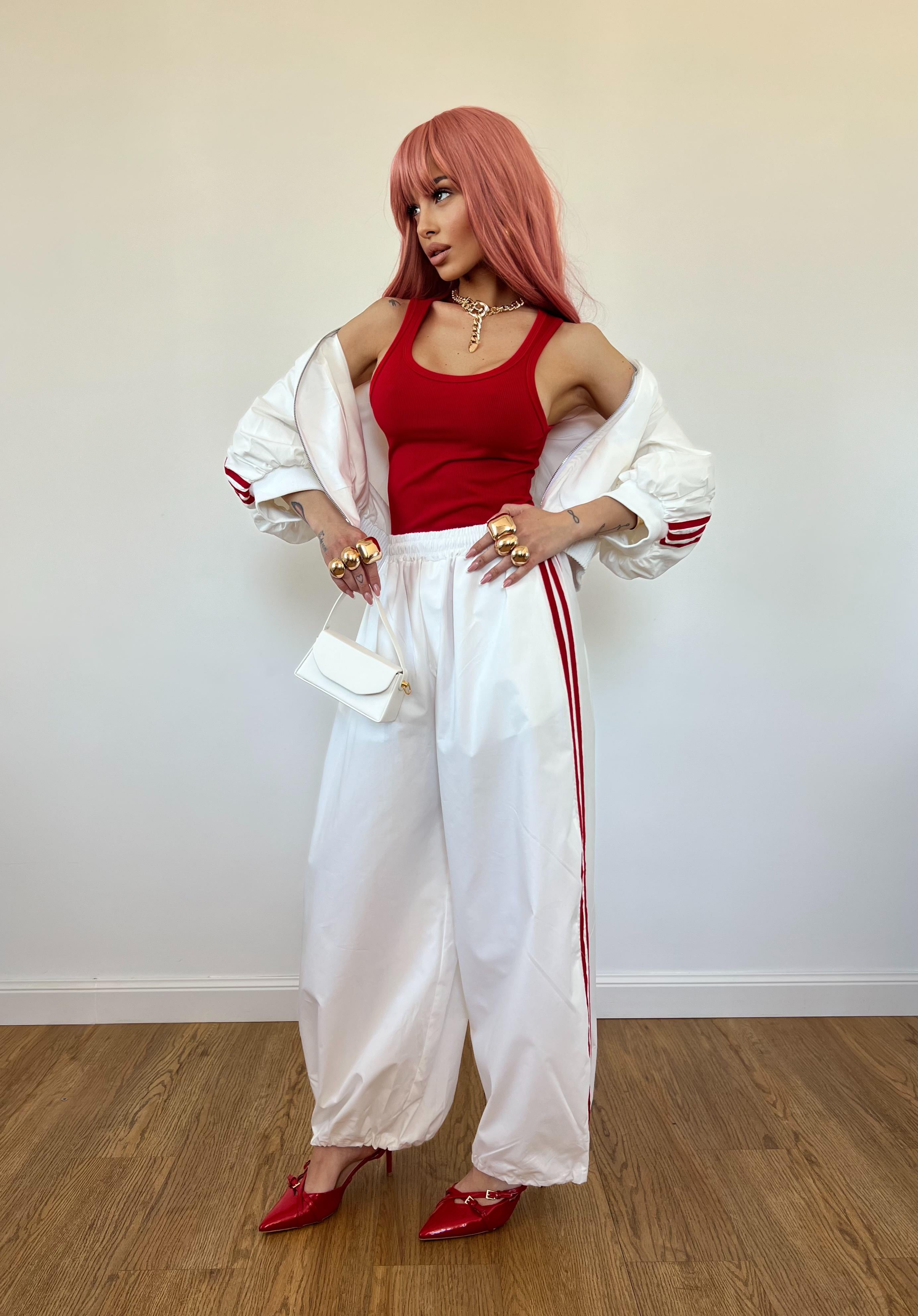 Coordinato Adid Bianco