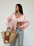 Camicia Satin Rosa