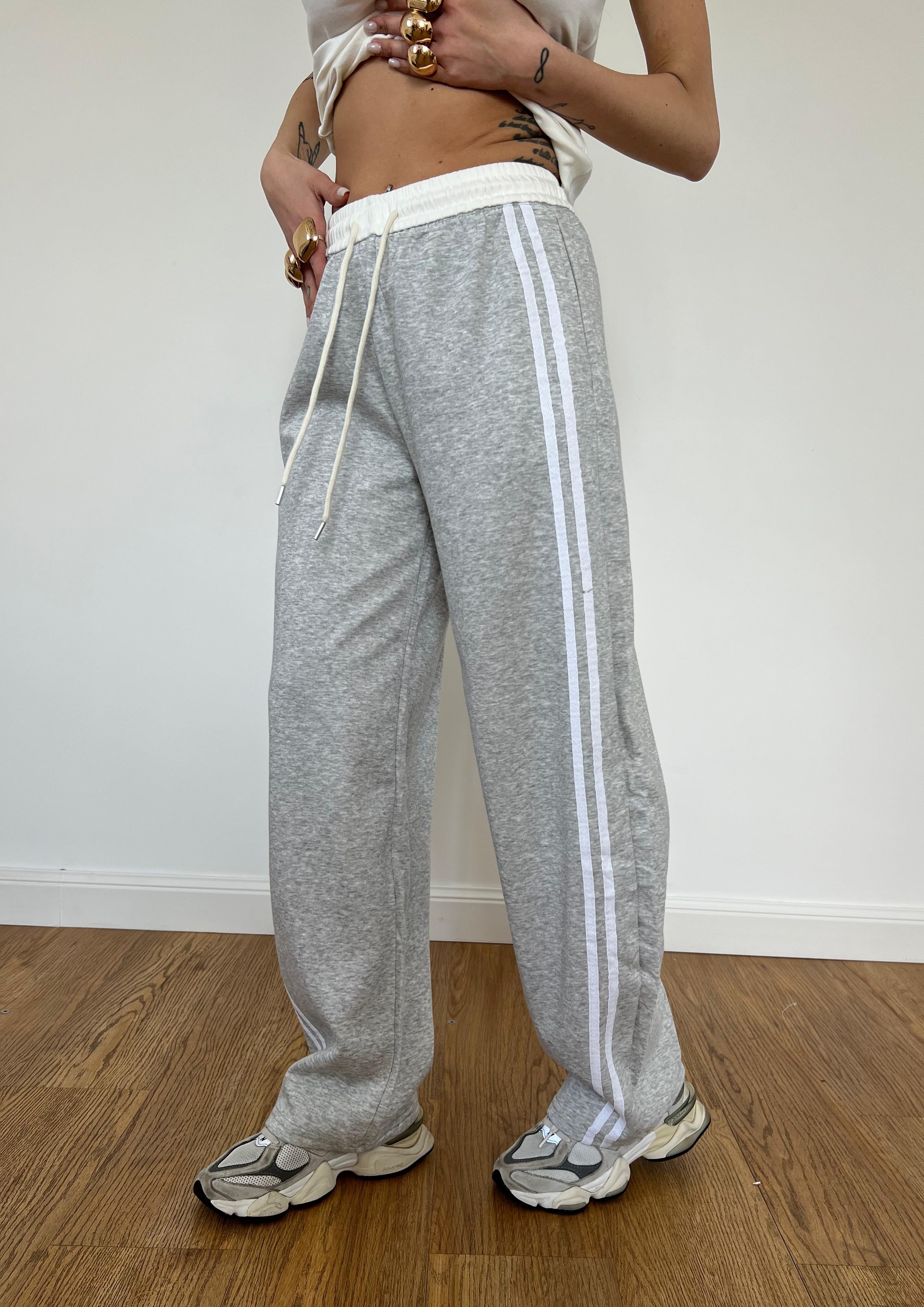 Pantalone Tuta Adidas Grigio