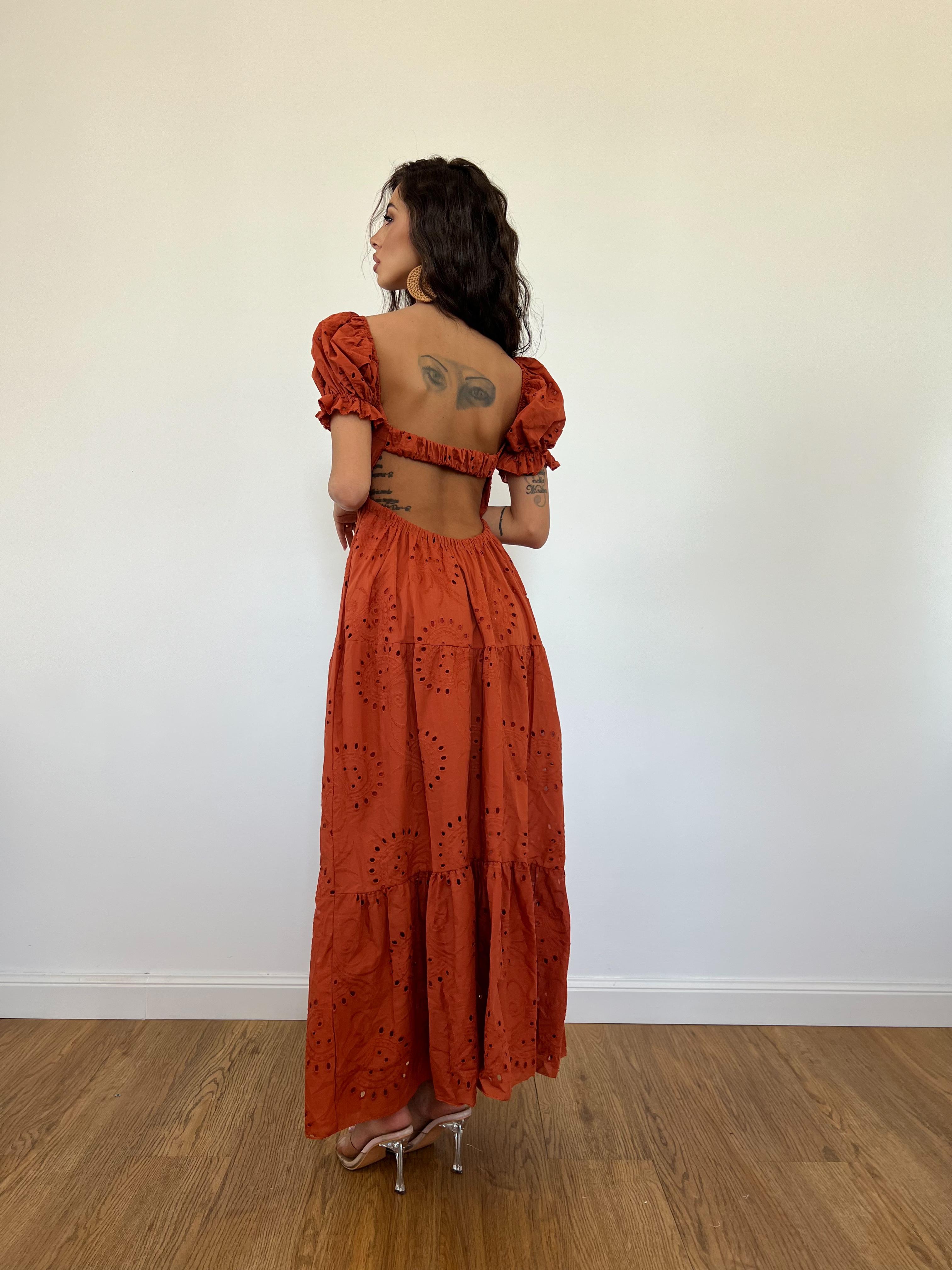 Vestito Ines Ruggine