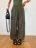 Pantalone Cargo Light Verde Militare