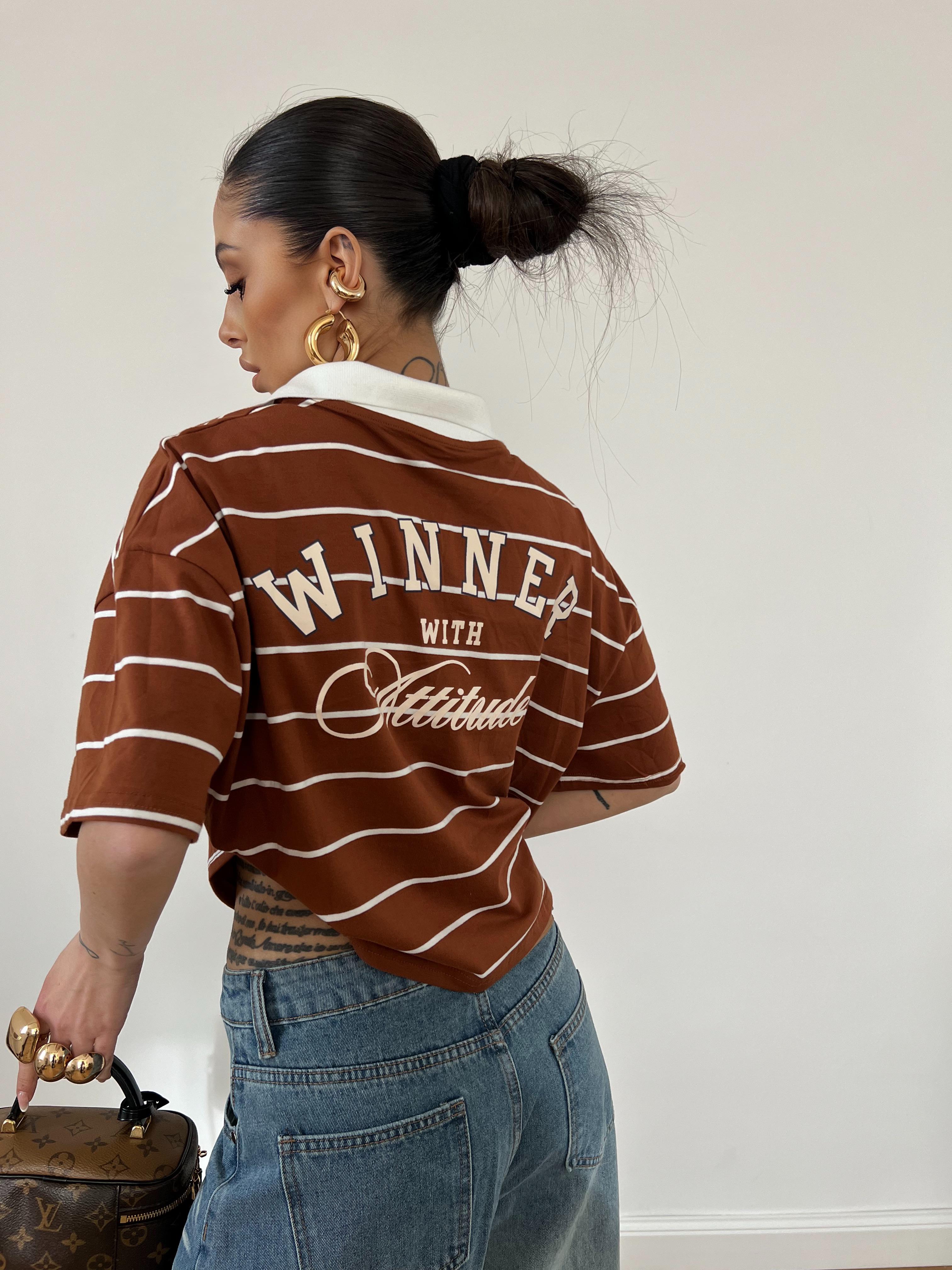 Maglia Love Bear Marrone