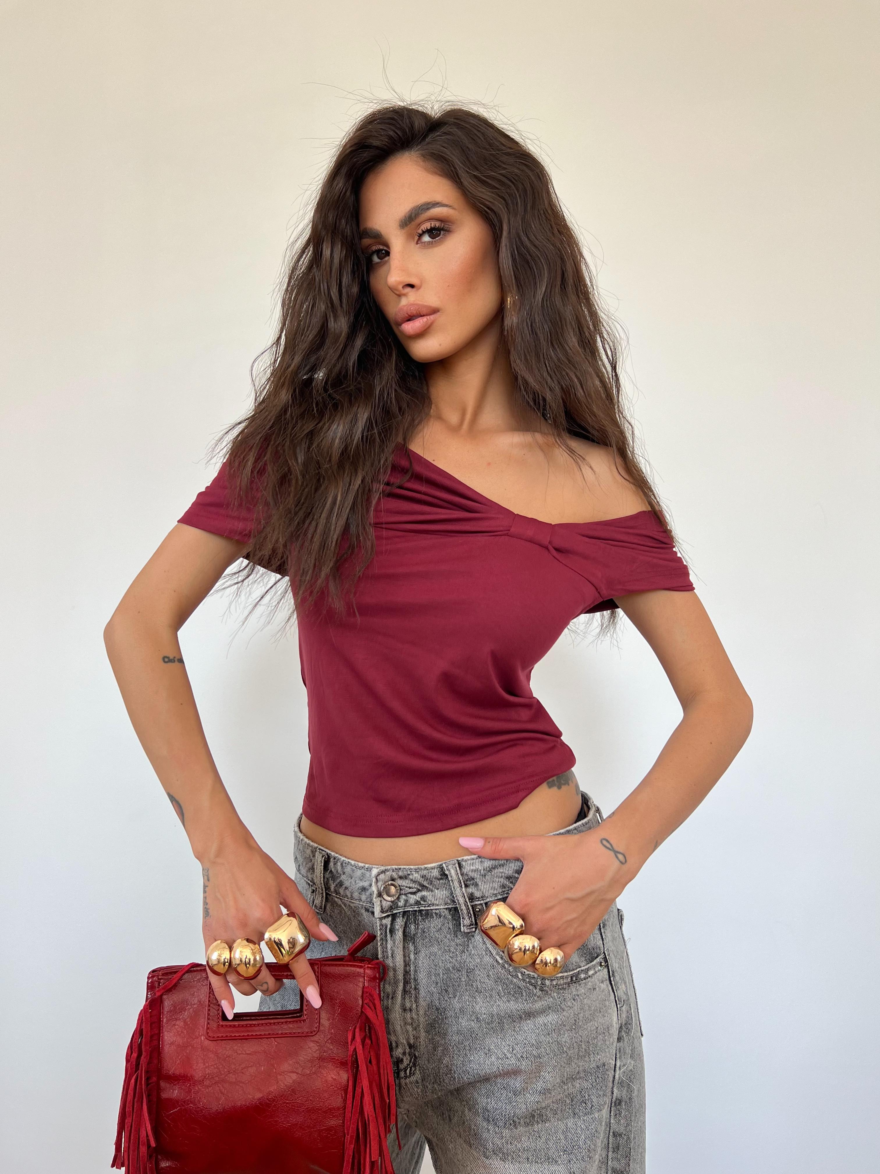 Top Tonia Bordeaux