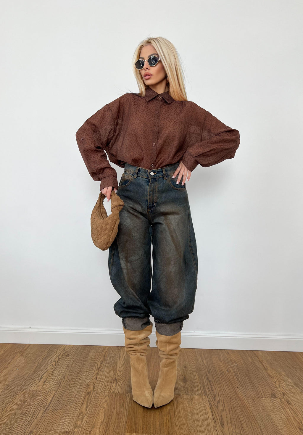 Camicia Urban Wild Marrone