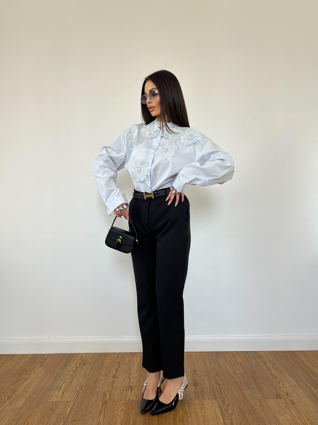 Camicia Fleur Azzurra