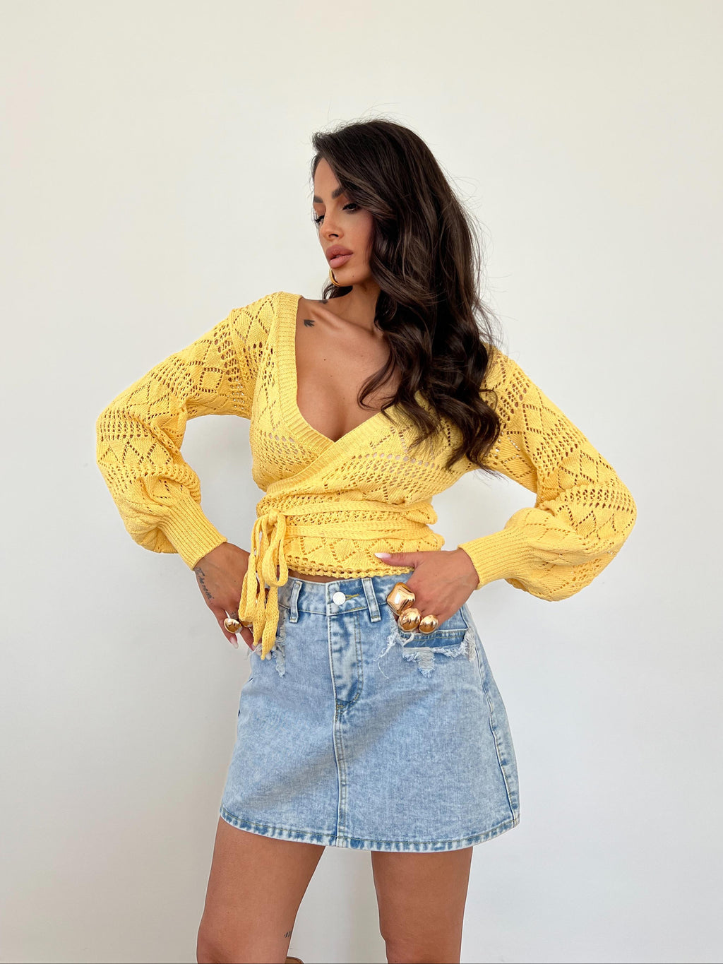 Cardigan Olivia Giallo