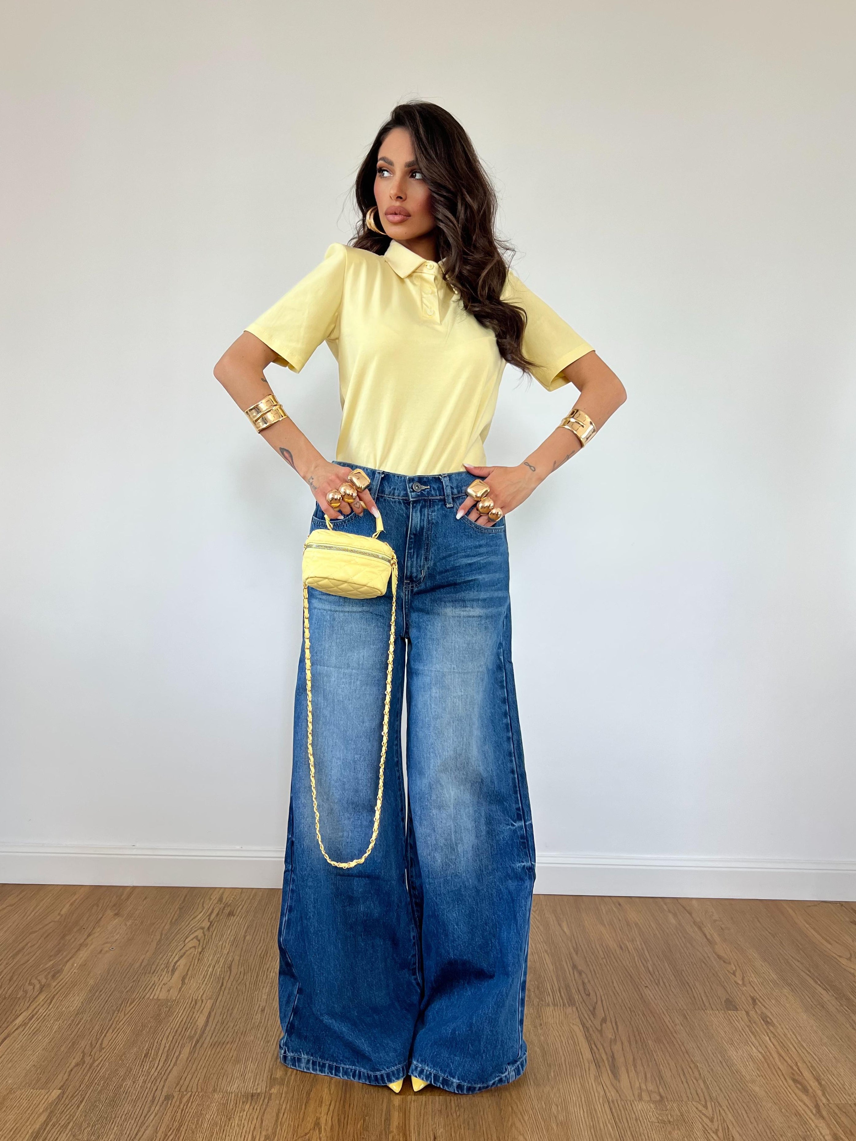 Maglia Polo 2.0 Giallo Pastello