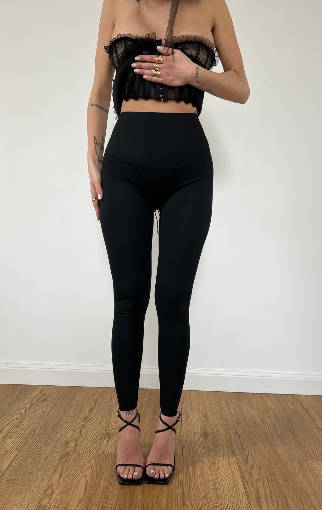 Fuseaux Lycra Push Up Nero