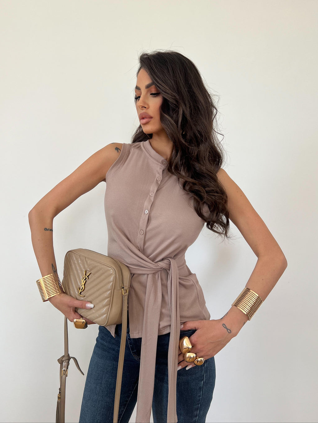 Maglia/Top Ambra Tortora