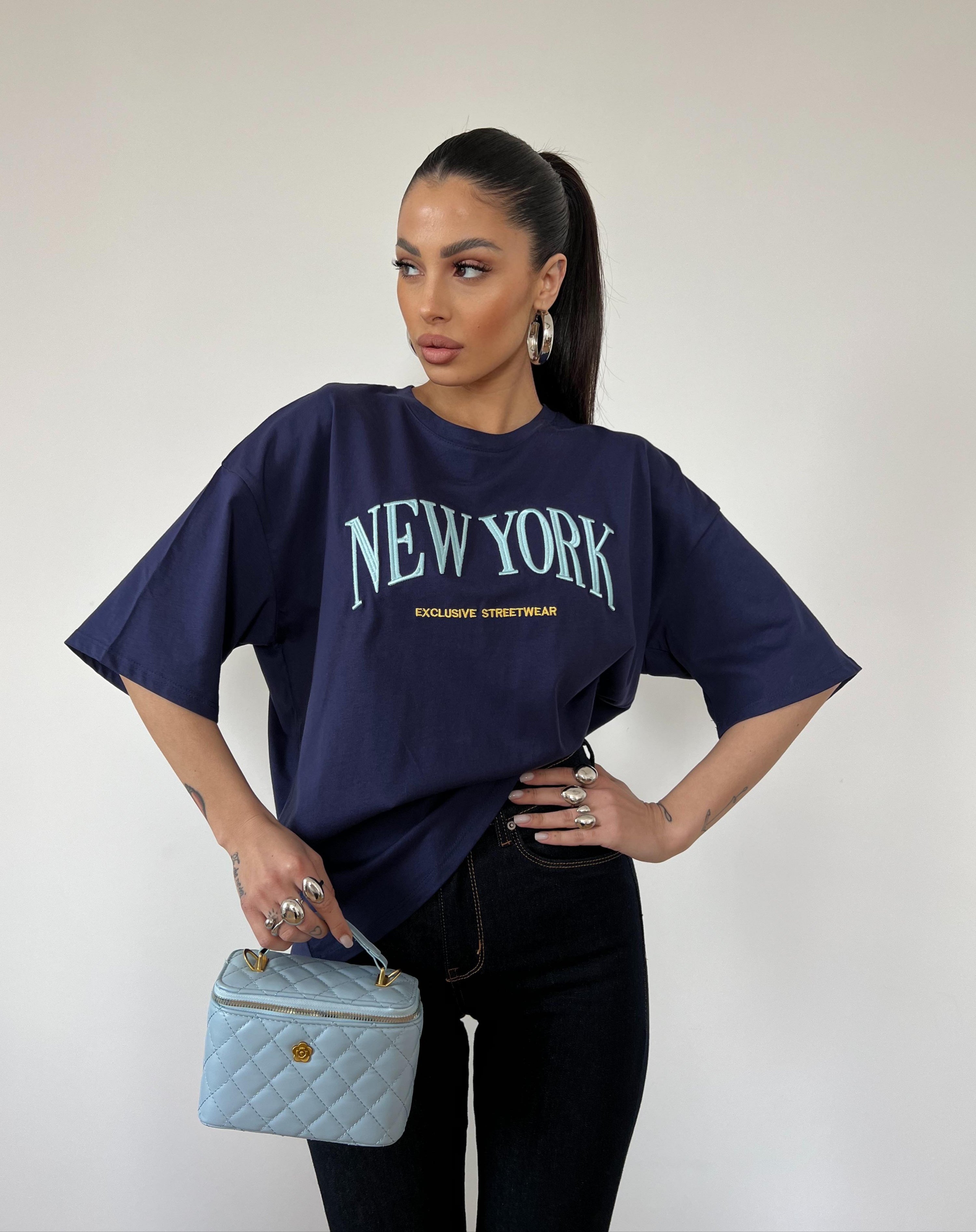T-Shirt New York Blu Notte