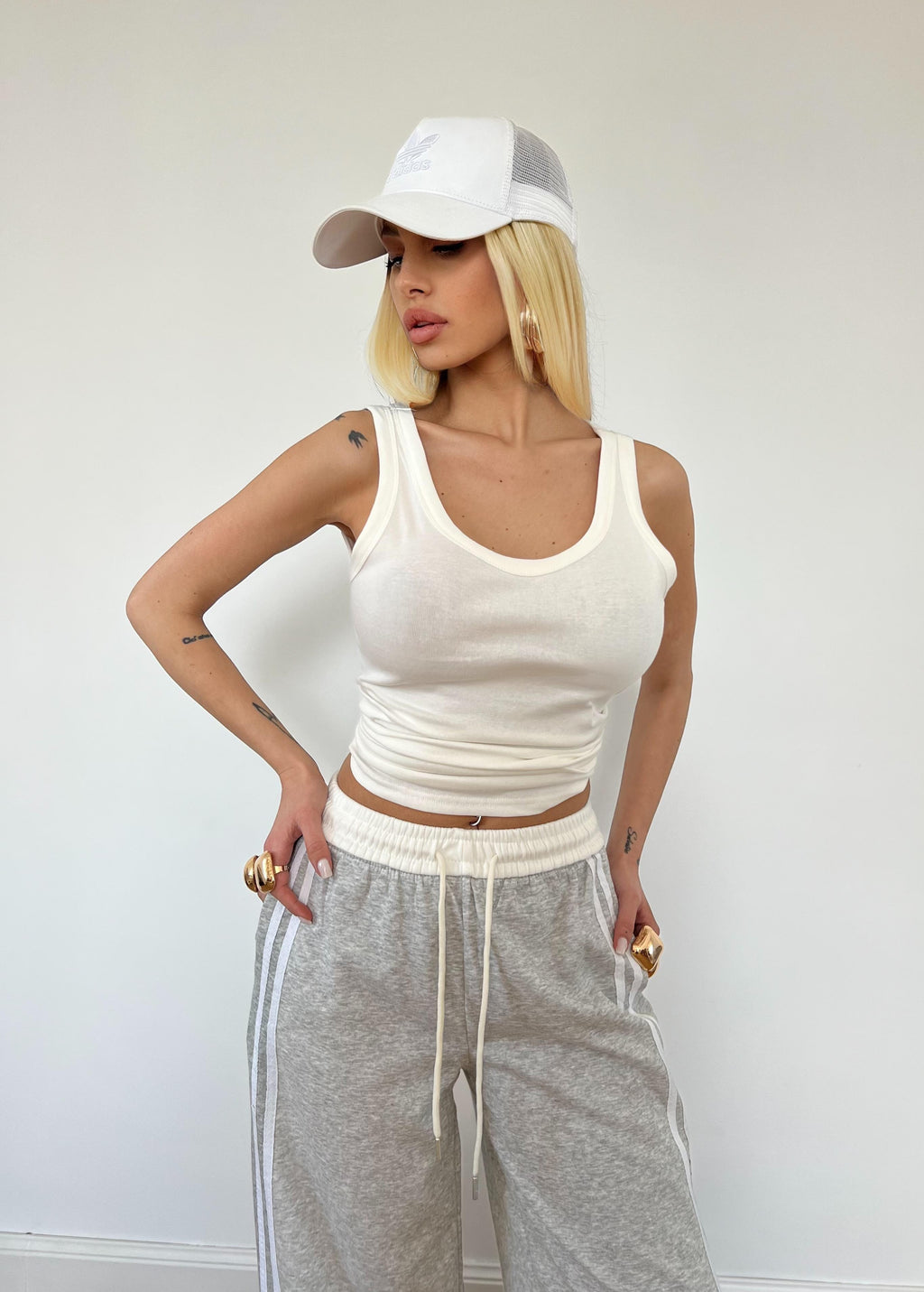 Pantalone Tuta Adidas Grigio