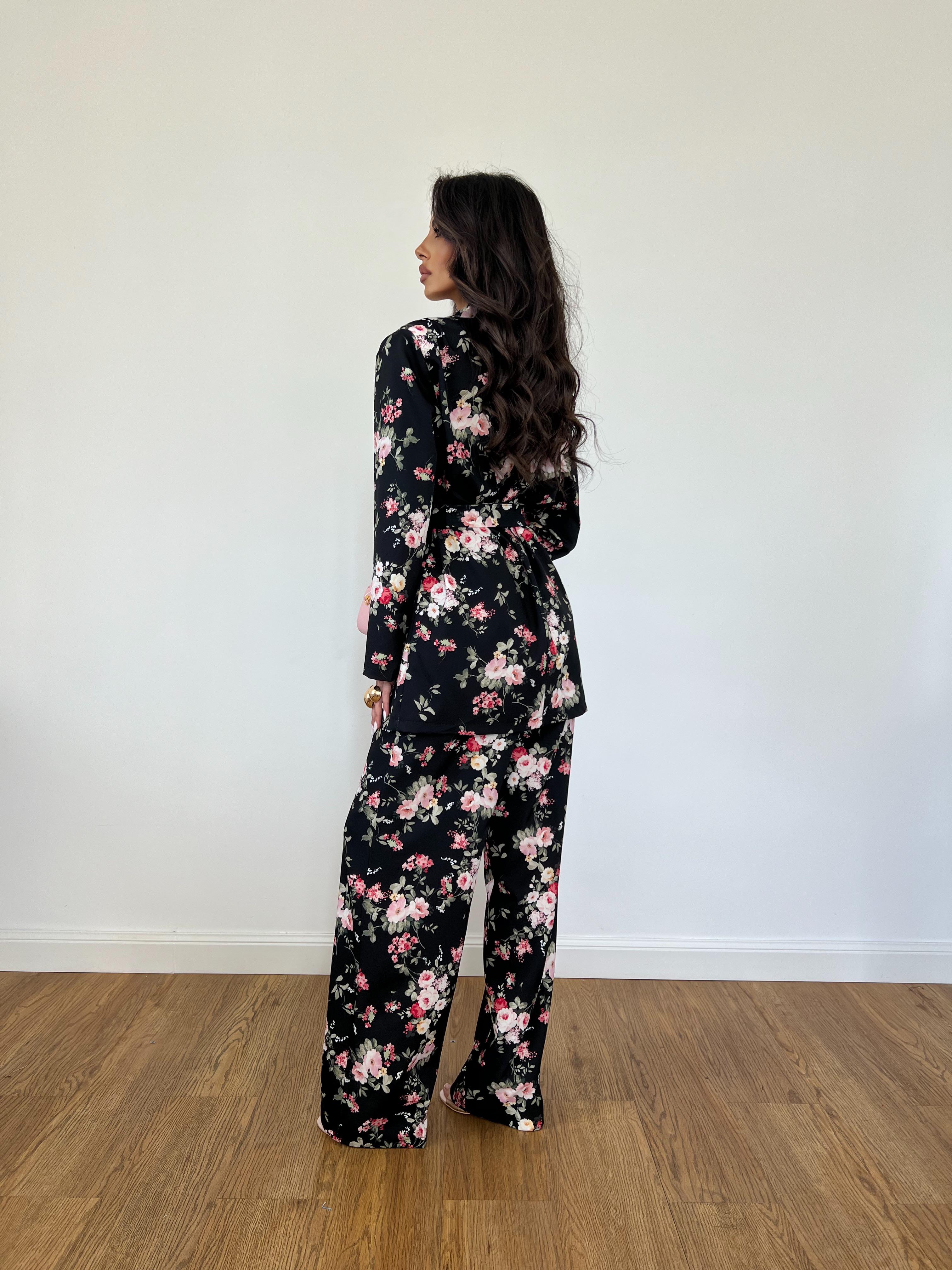 Tailleur Fleur Nero