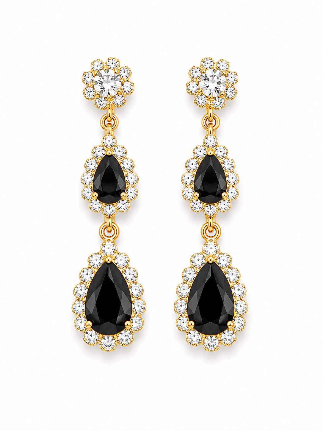 Orecchino Diamond Nero