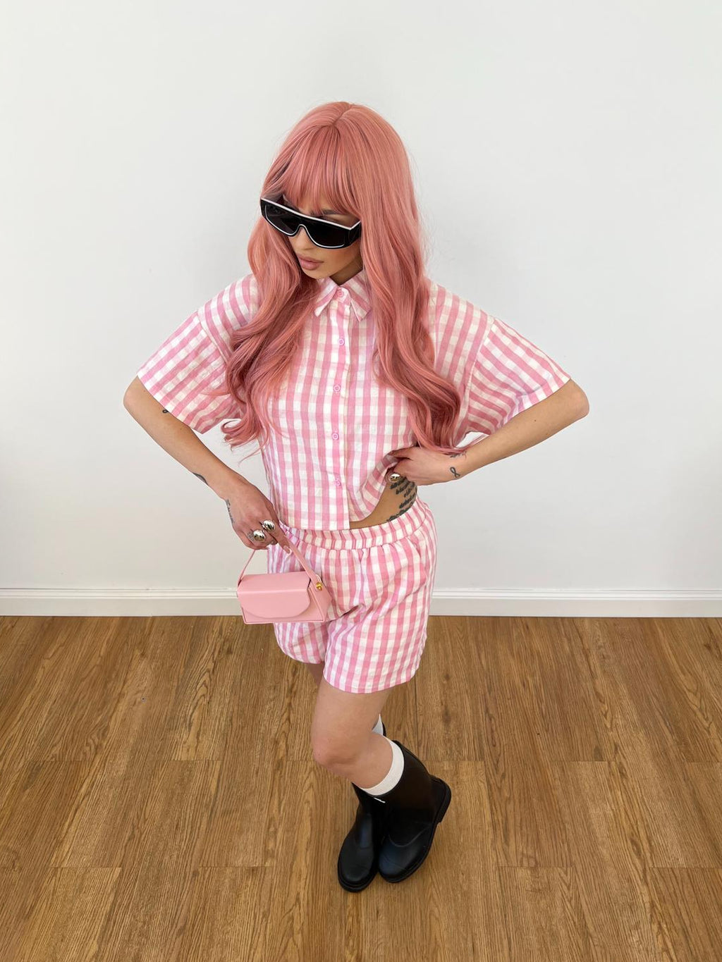 Coordinato Chess Rosa