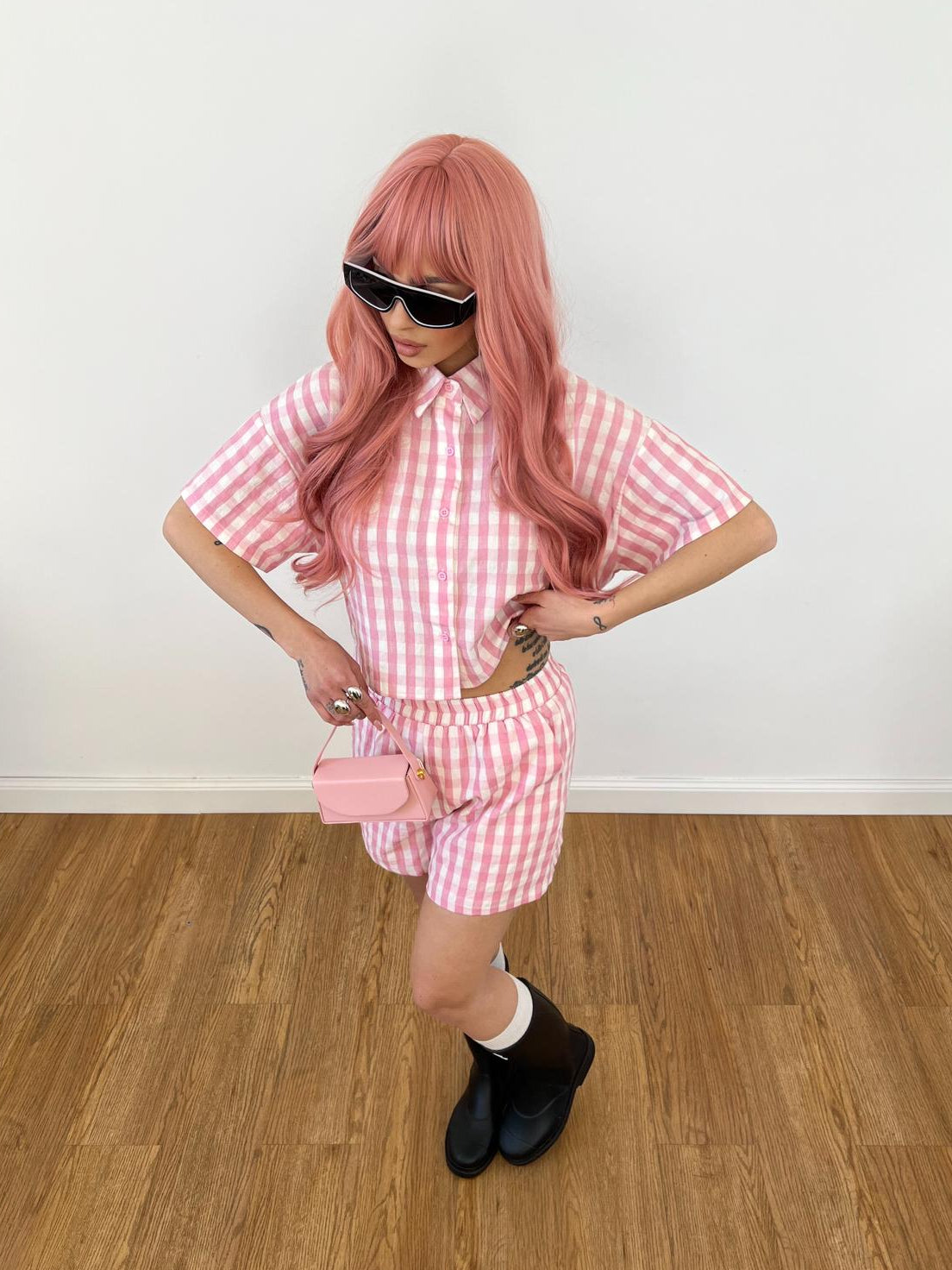 Coordinato Chess Rosa