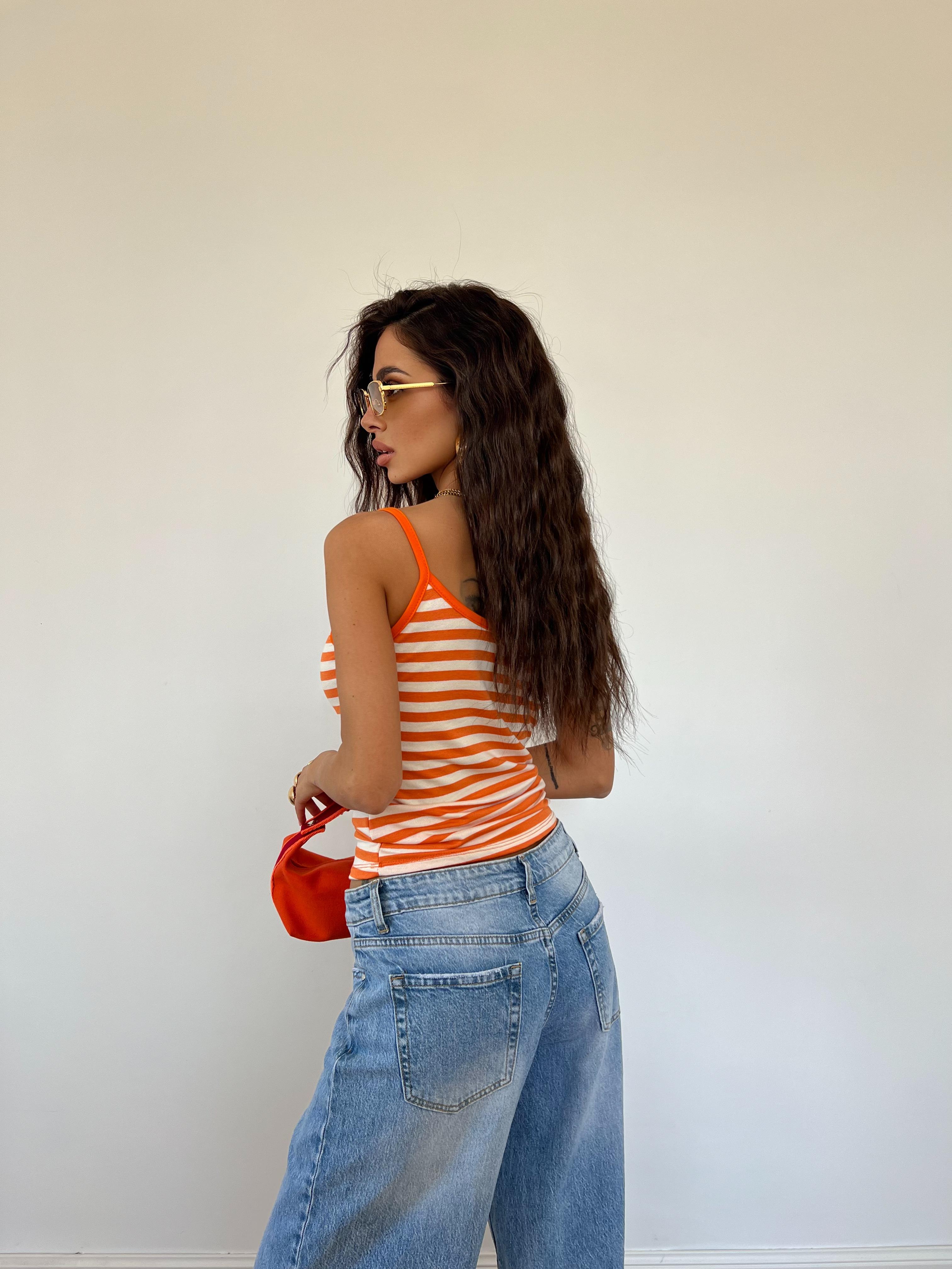Top Miu Arancione