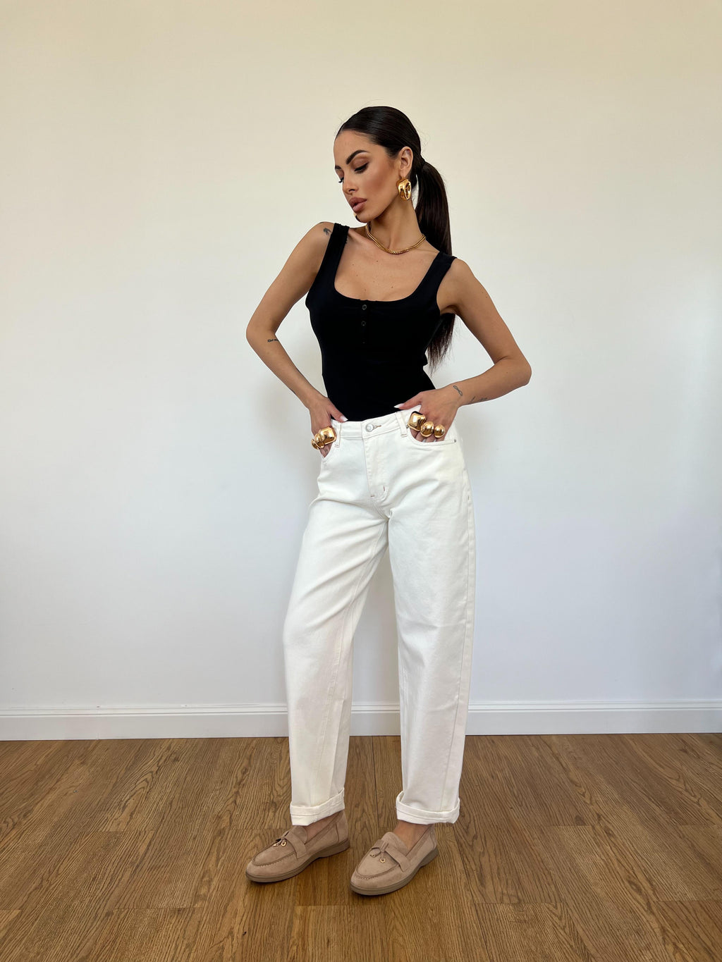 Top Botton Nero