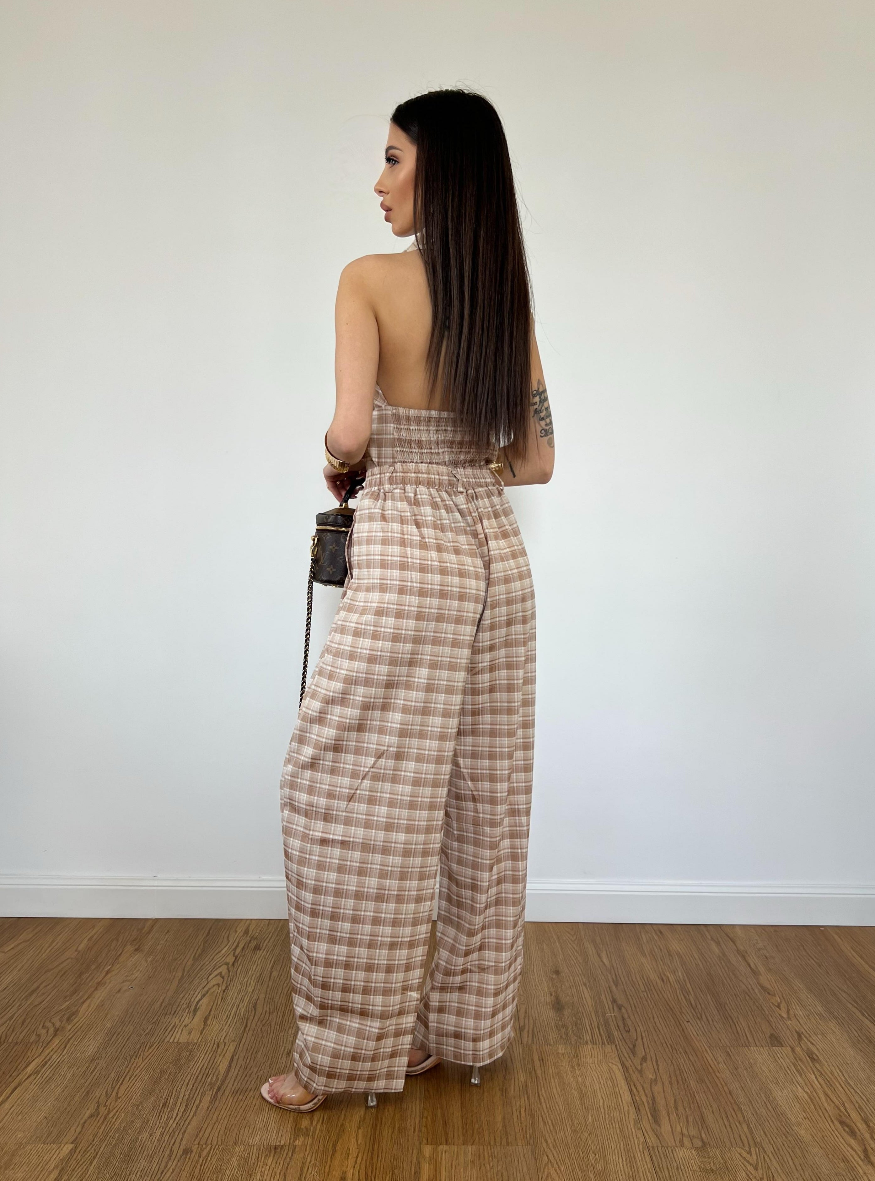 Coordinato Scacco Beige