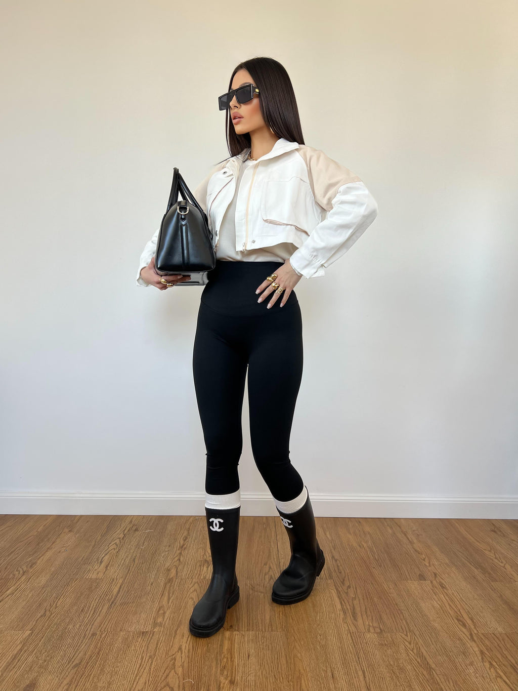 Fuseaux Lycra Push Up Nero