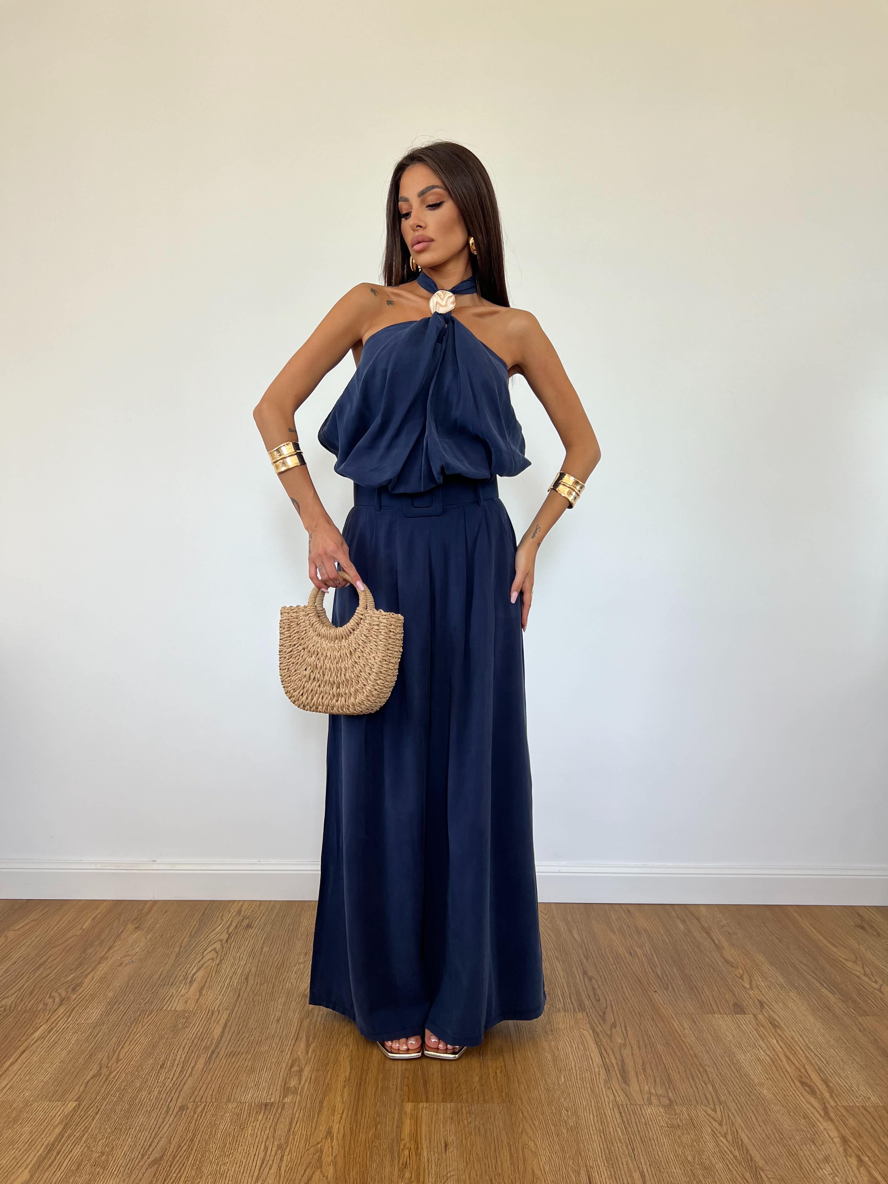 Top Olga Blu Notte