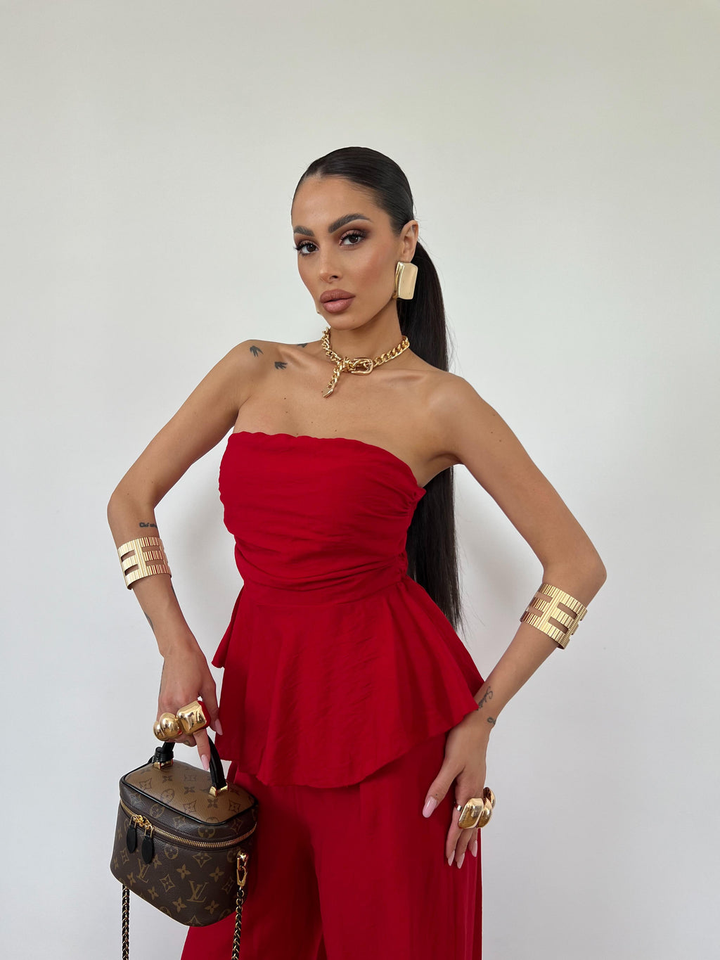 Coordinato Elle Rosso