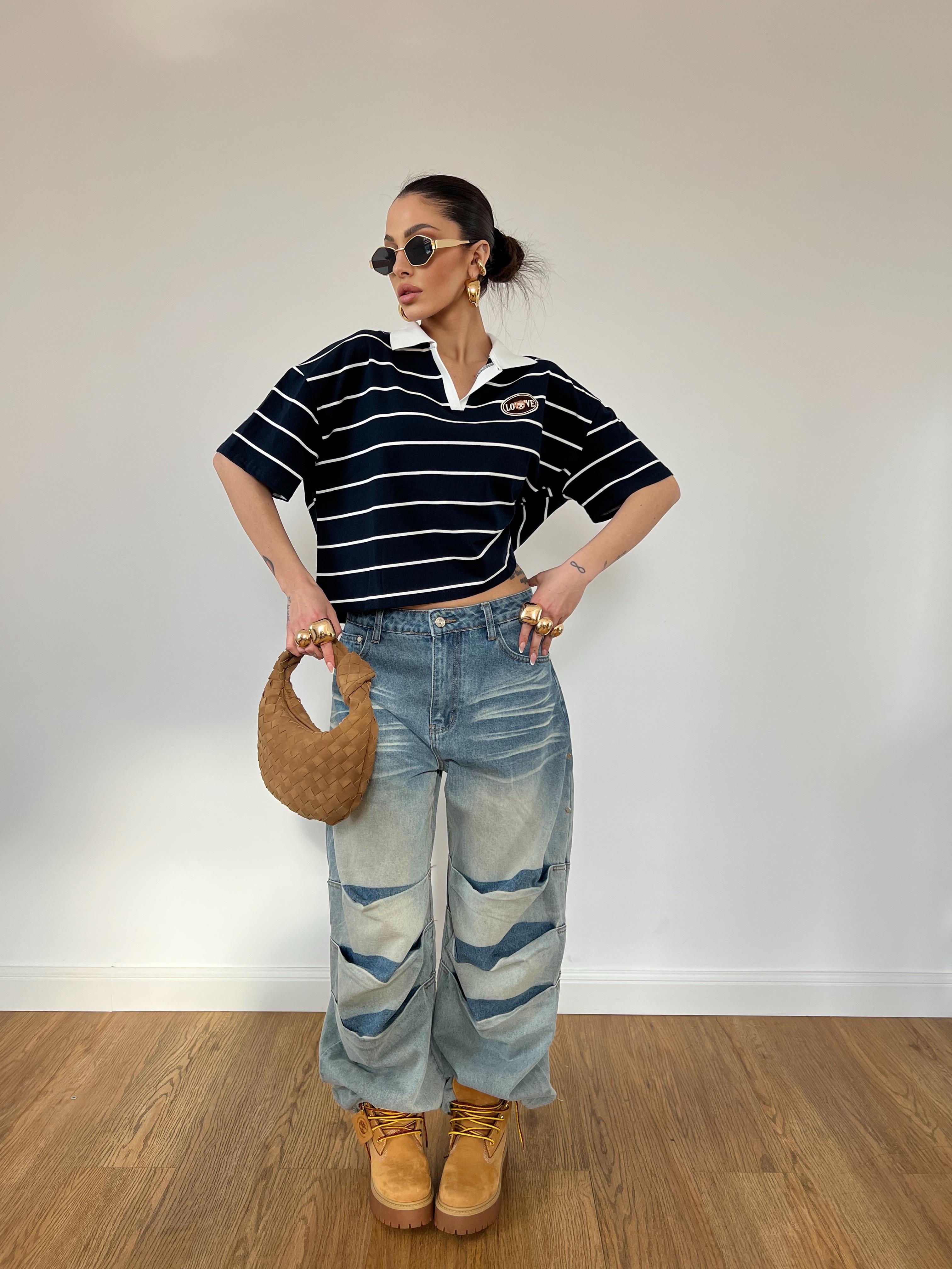 Maglia Love Bear Blu Notte